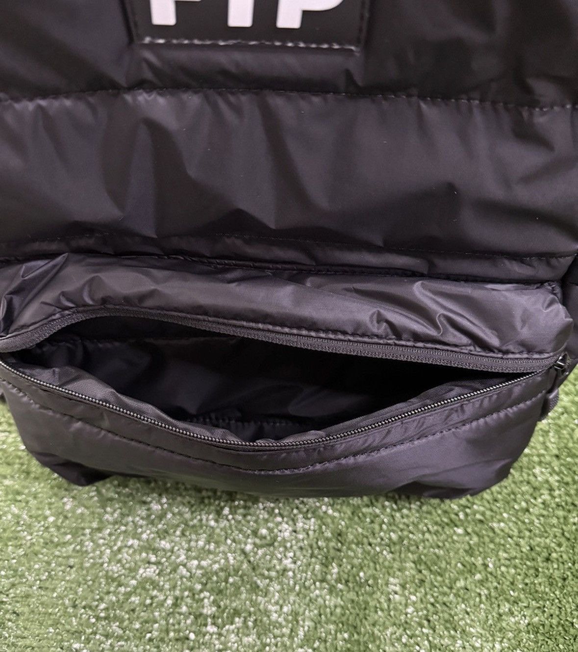 Fuck The Population FTP Logo Puffer Black Backpack - 14” x 16” - NEW Size ONE SIZE - 9 Thumbnail