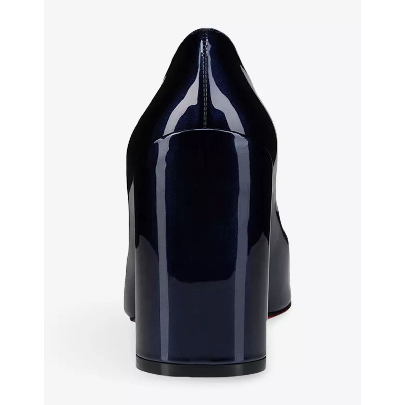 Christian Louboutin Louboutin Miss Sab 85 Zaffiro Navy Patent Block Heel Pump 37 Size US 7 / IT 37 - 15 Thumbnail
