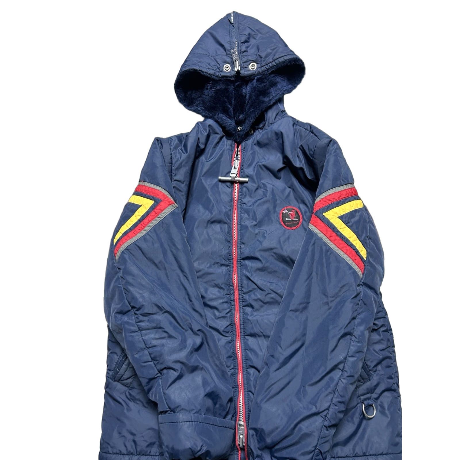 Vintage VINTAGE Mighty Mac Puffer Jacket Ski 70s Snowboard Fleece Lined USA Made Small Men's Blue Jacket Size US S / EU 44-46 / 1 - 1 Thumbnail