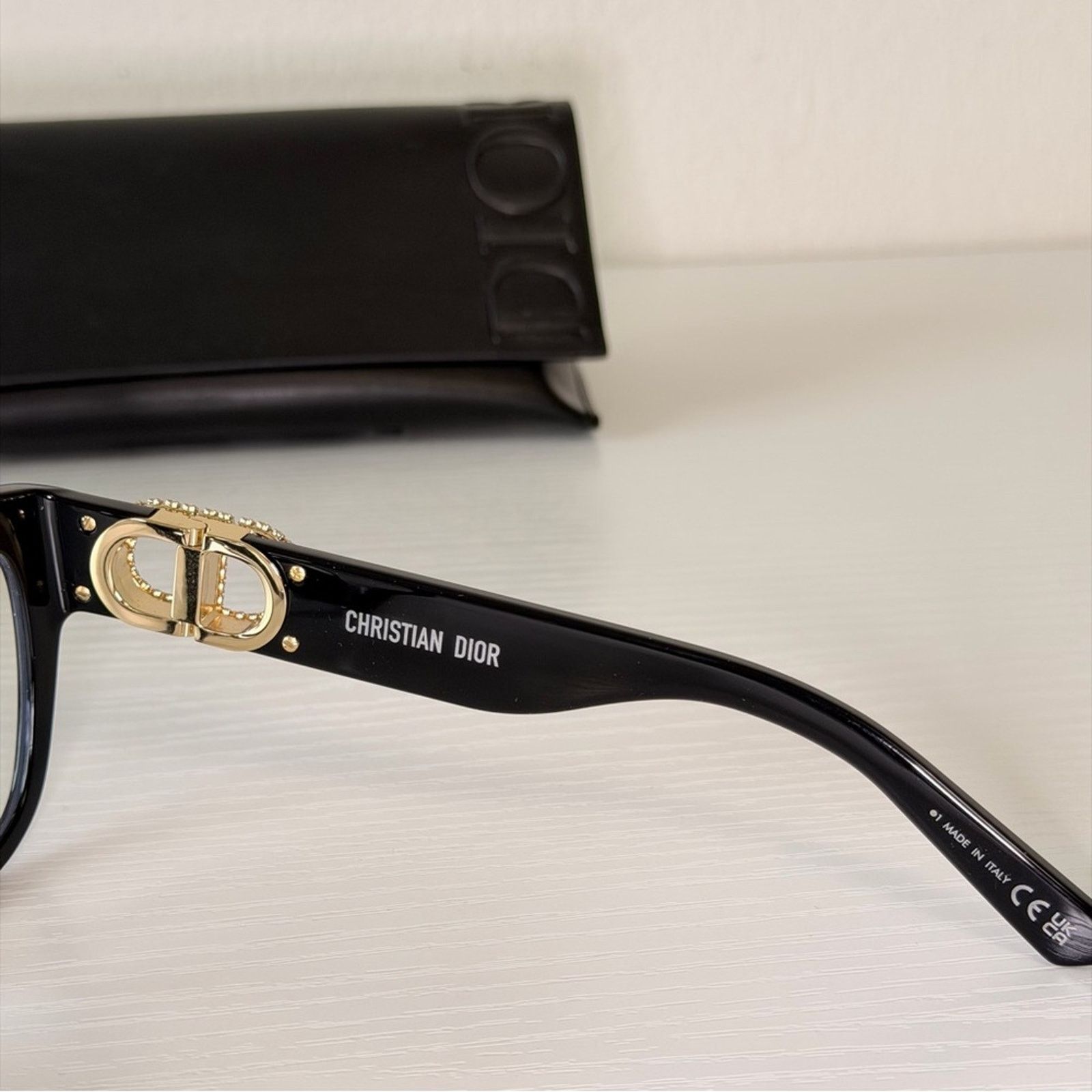 Dior New! Dior Women's Glasses in Black, 30MontaigneO S4I 12BB Size ONE SIZE - 11 Thumbnail