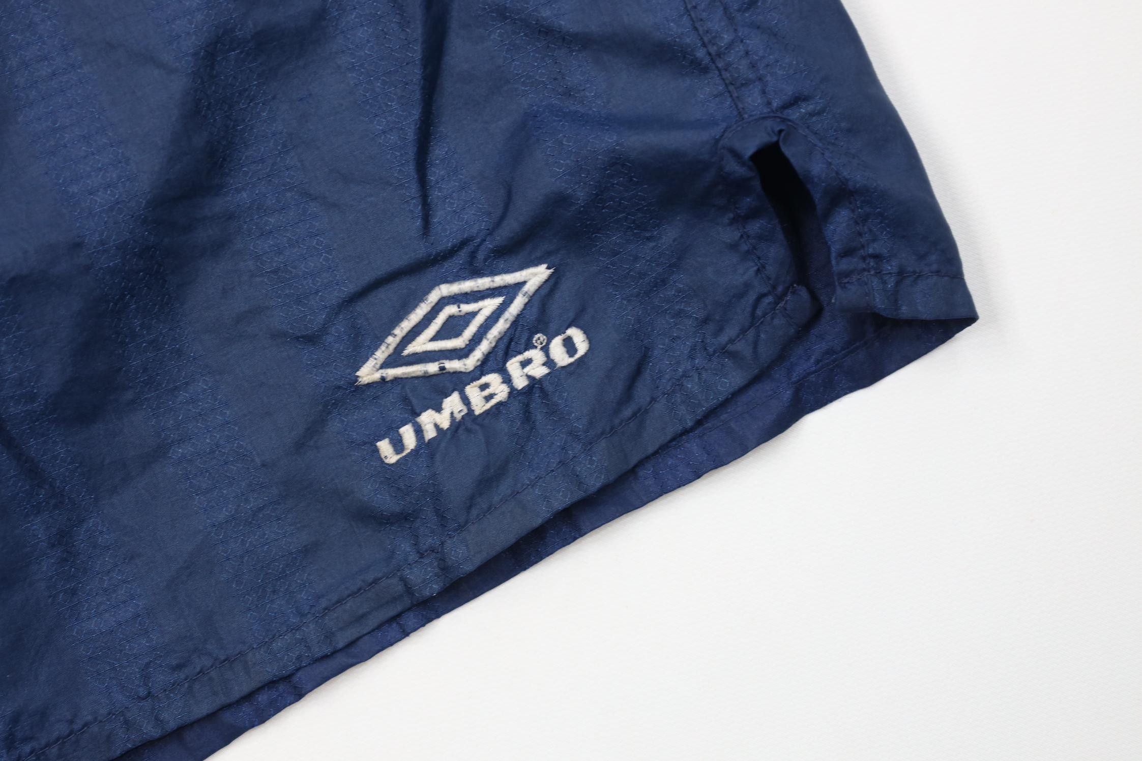 Umbro Vintage 90s Umbro Running Jogging Soccer Shorts Blue Nylon Size US 36 / EU 52 - 5 Thumbnail