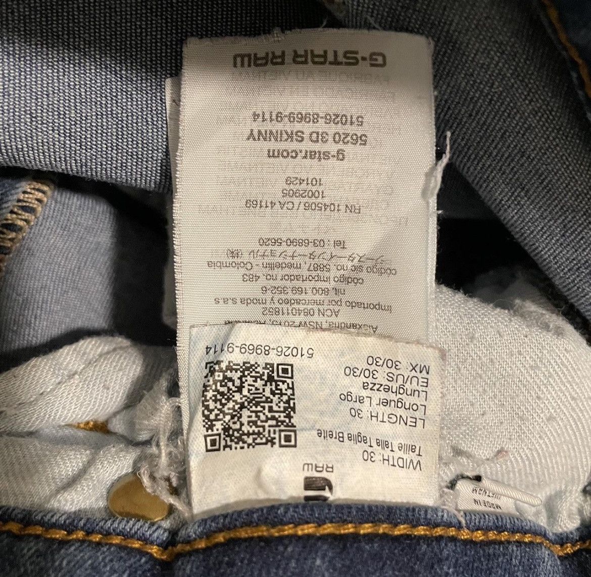 G-Star G-Star Raw 5620 3D Skinny Jeans Size US 30 / EU 46 - 5 Thumbnail