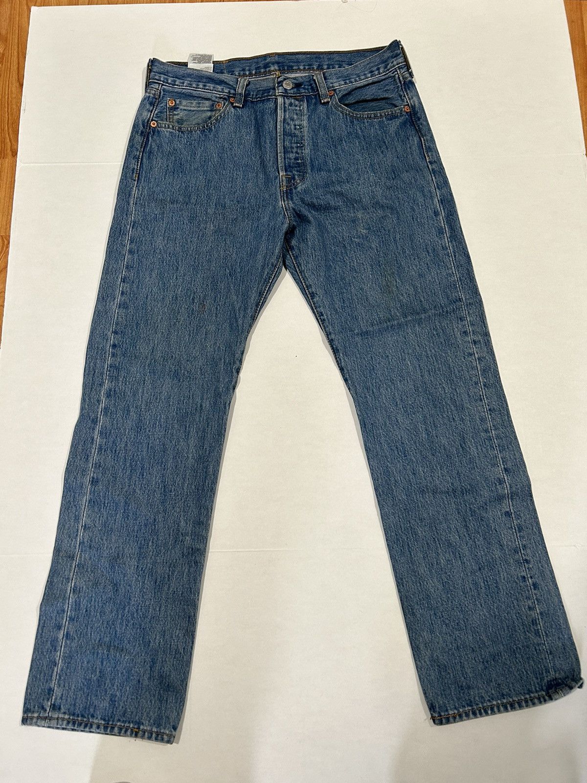 50's Light Blue Straight Leg Pants with Braided Pockets by Koret Of California main image 1