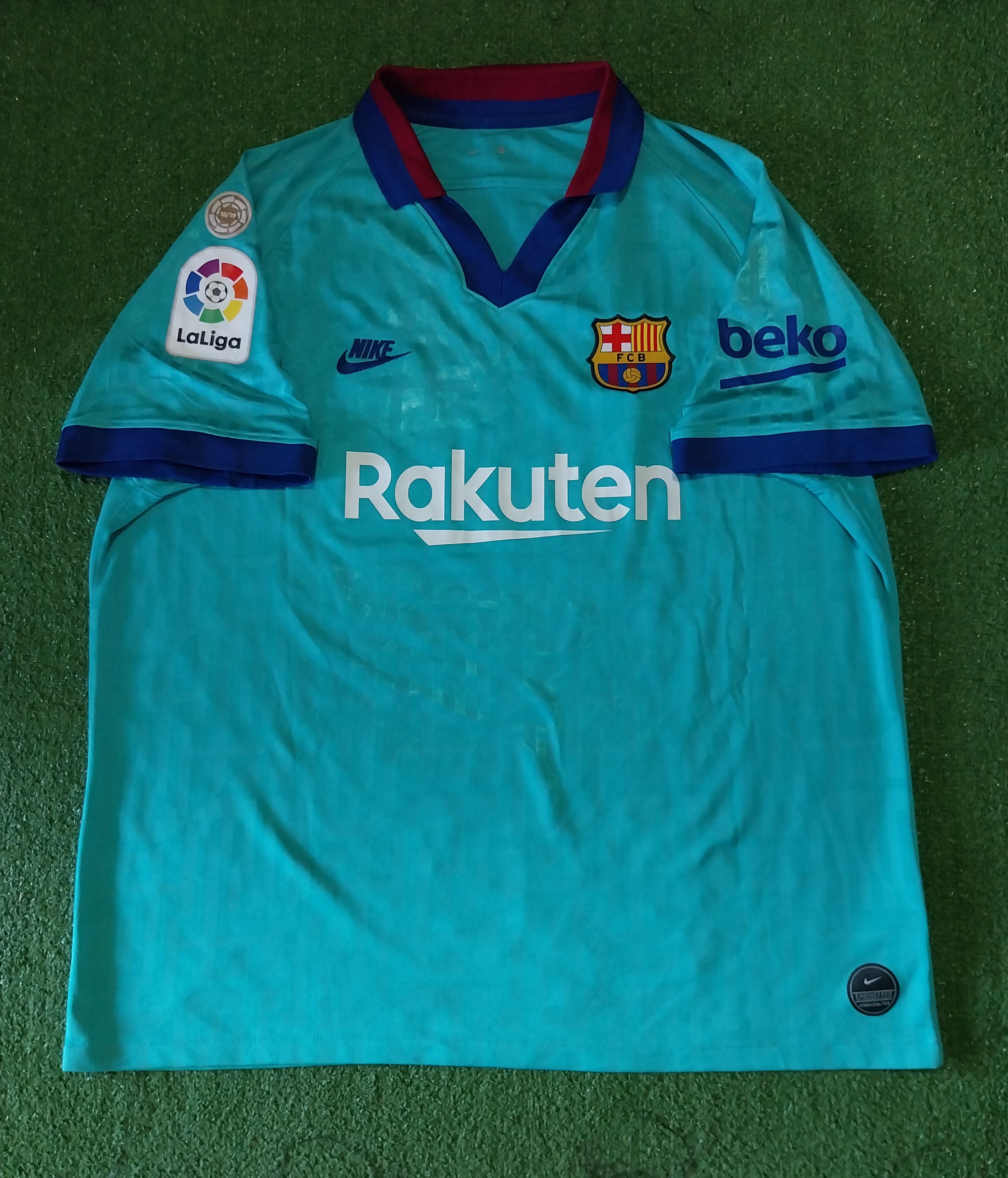 image of Nike x Soccer Jersey Barcelona 3Rd 2019/2020 Frankie De Jong Jersey Football in Tourmaline Green (S