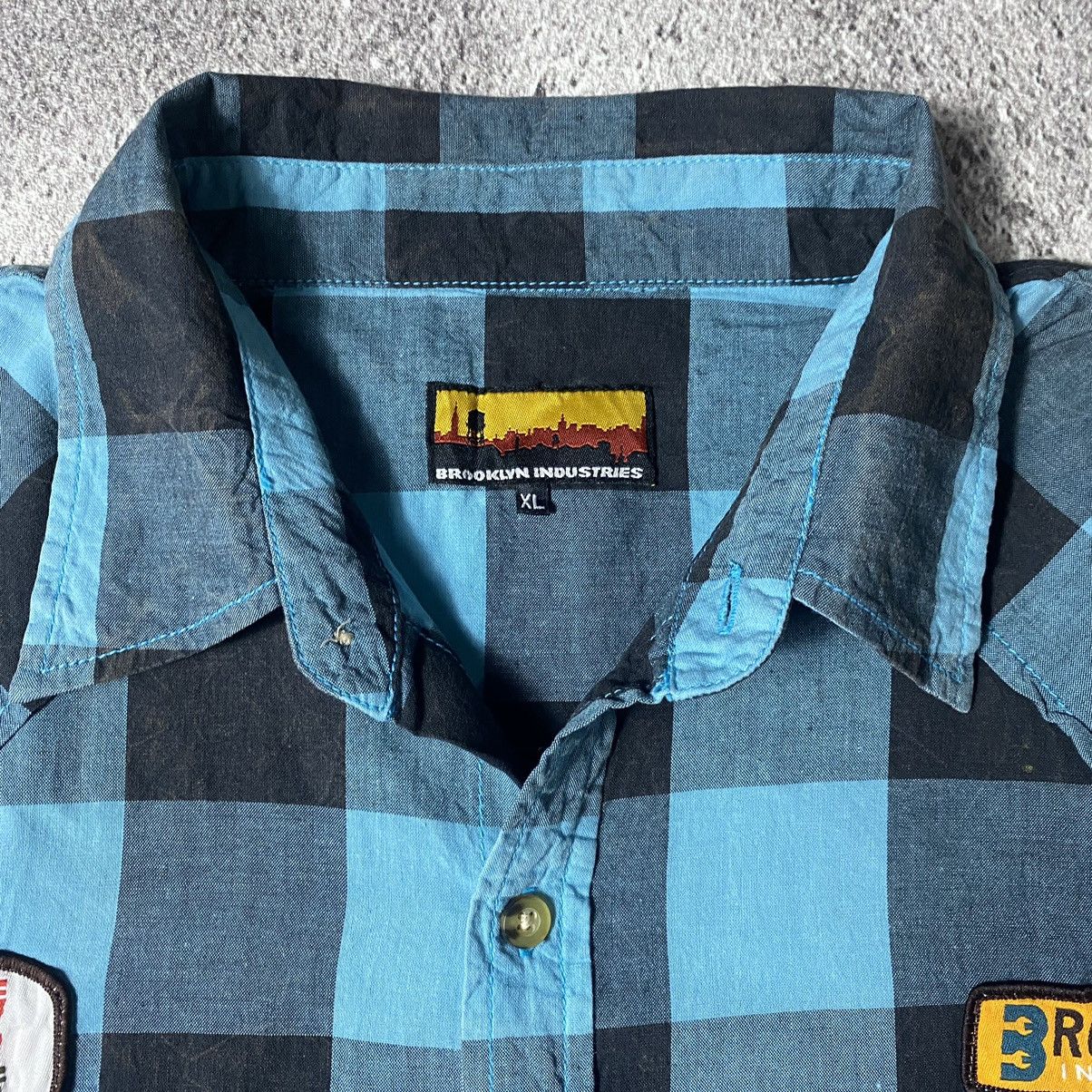 Brooklyn Industries × If Six Was Nine Brookly Industries Flannel Patchwork Shirt Size US XL / EU 56 / 4 - 3 Thumbnail