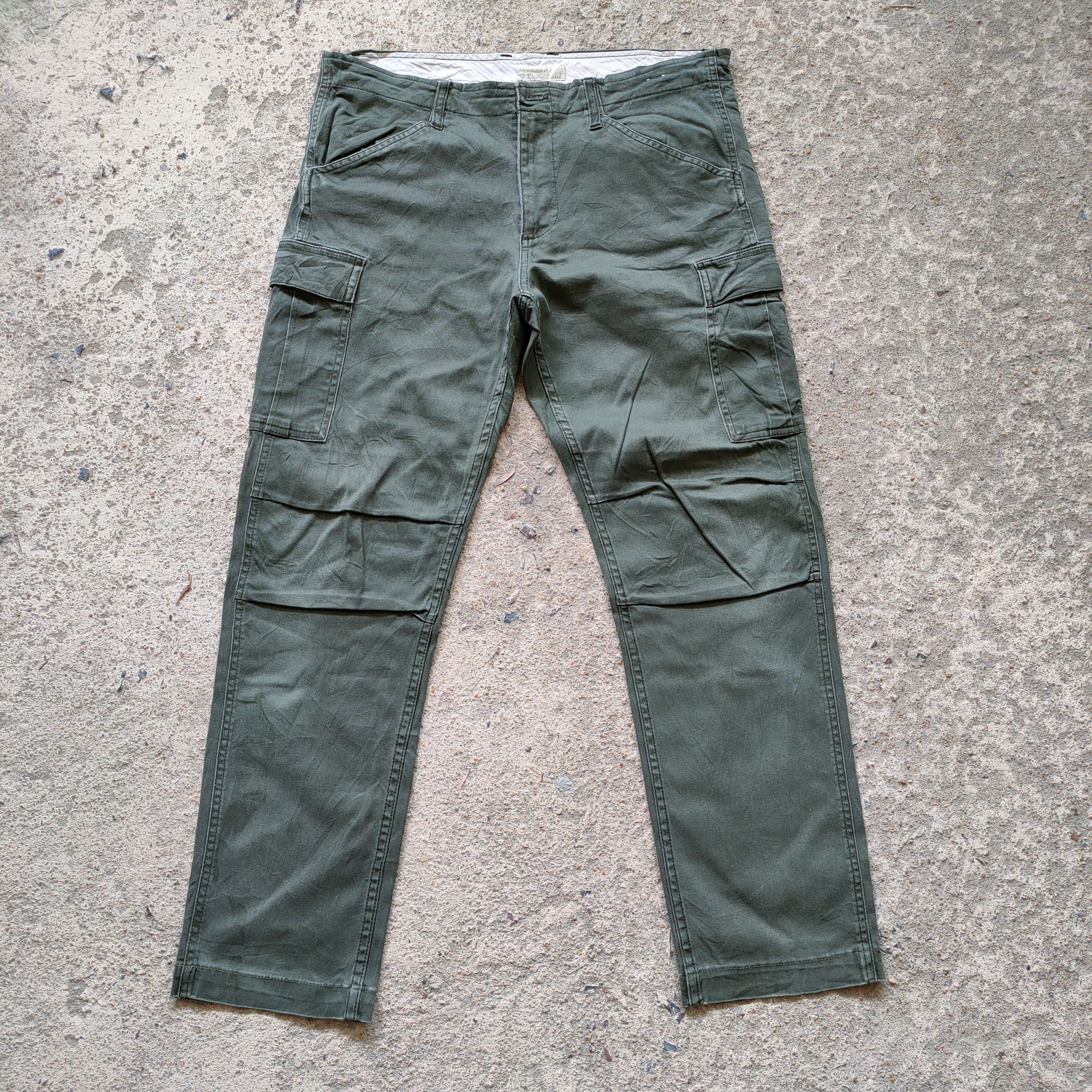 Japanese Brand × Vintage VINTAGE BACK GREEN CARGO PANTS Size US 32 / EU 48 - 1 Thumbnail