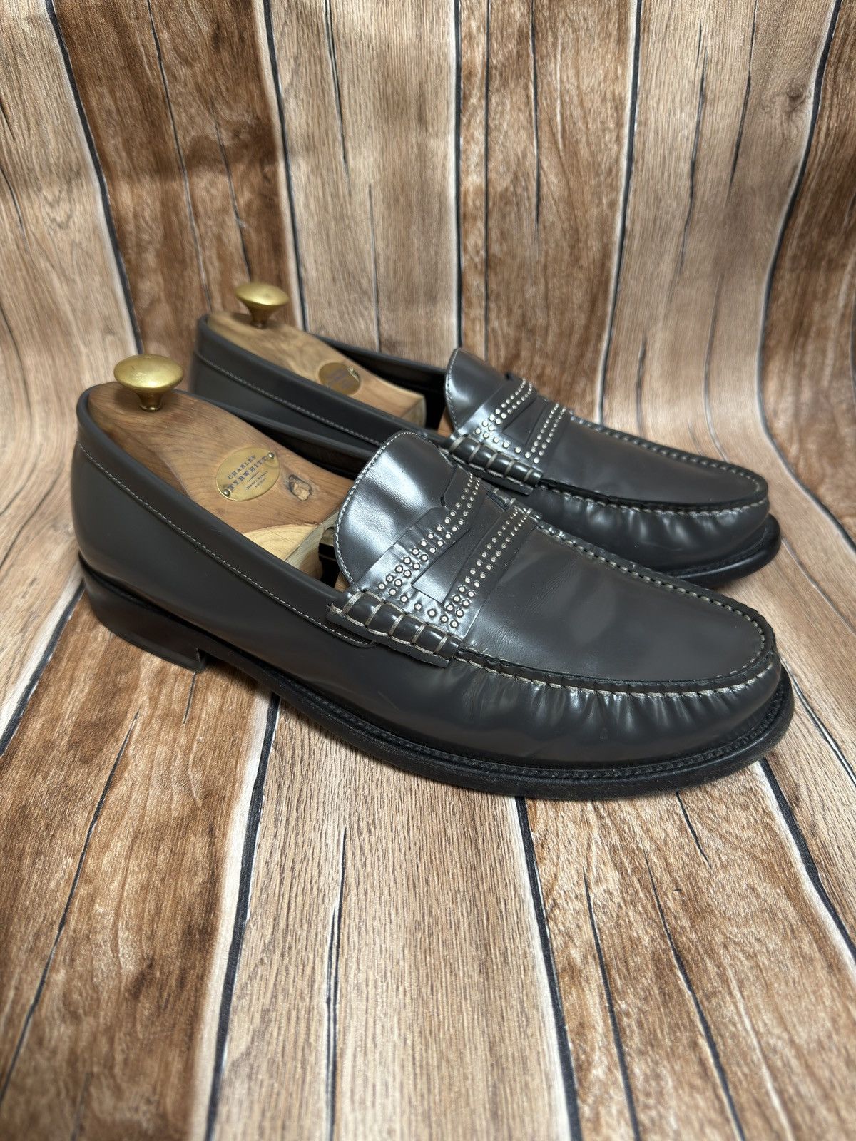 Saint Laurent Paris 🔥🔋fw13 studded Germain penny loafers Size US 10 / EU 43 - 2 Thumbnail