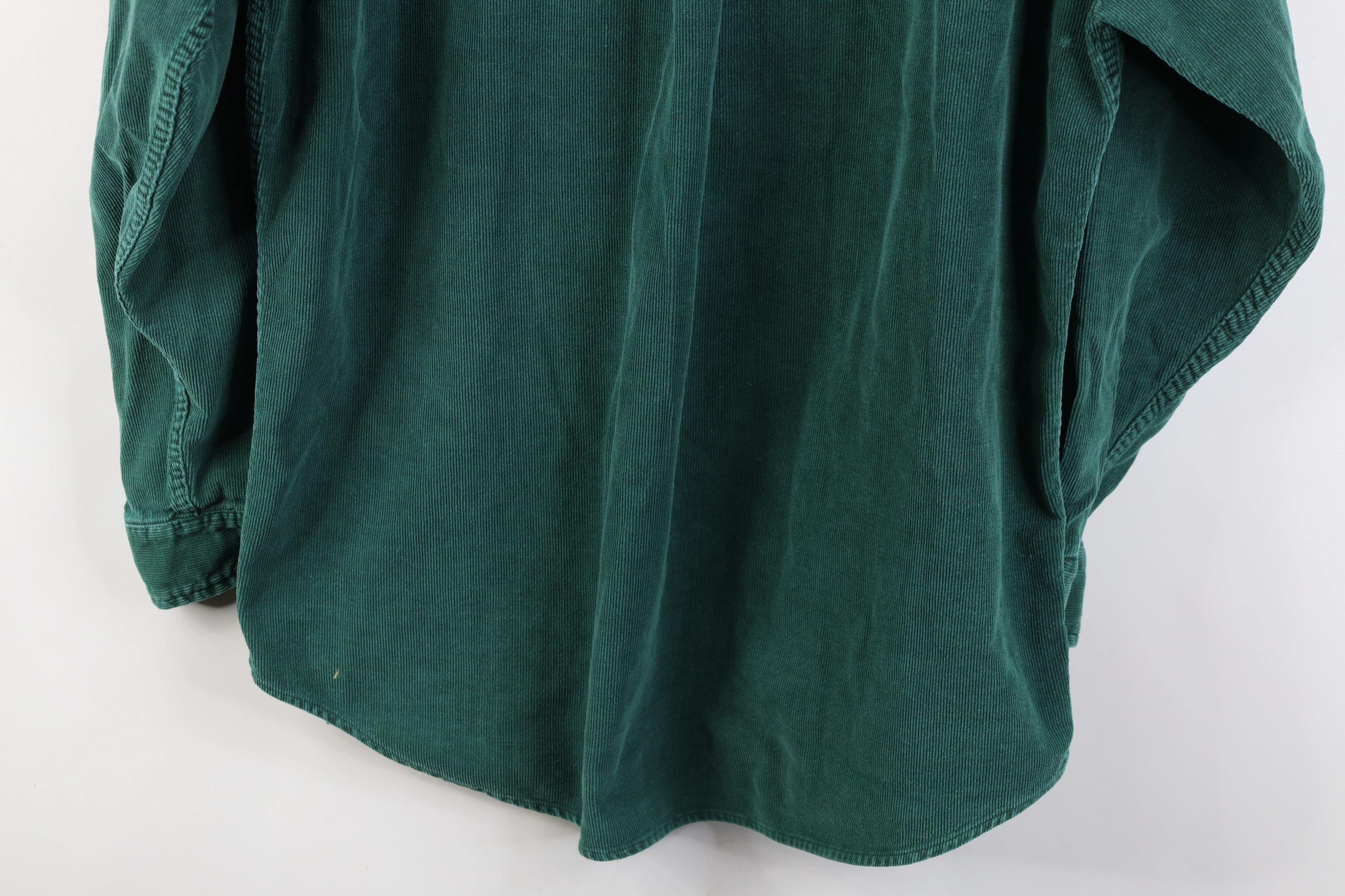 Vintage Vintage 90s Streetwear Corduroy Collared Button Down Shirt Size US L / EU 52-54 / 3 - 15 Thumbnail
