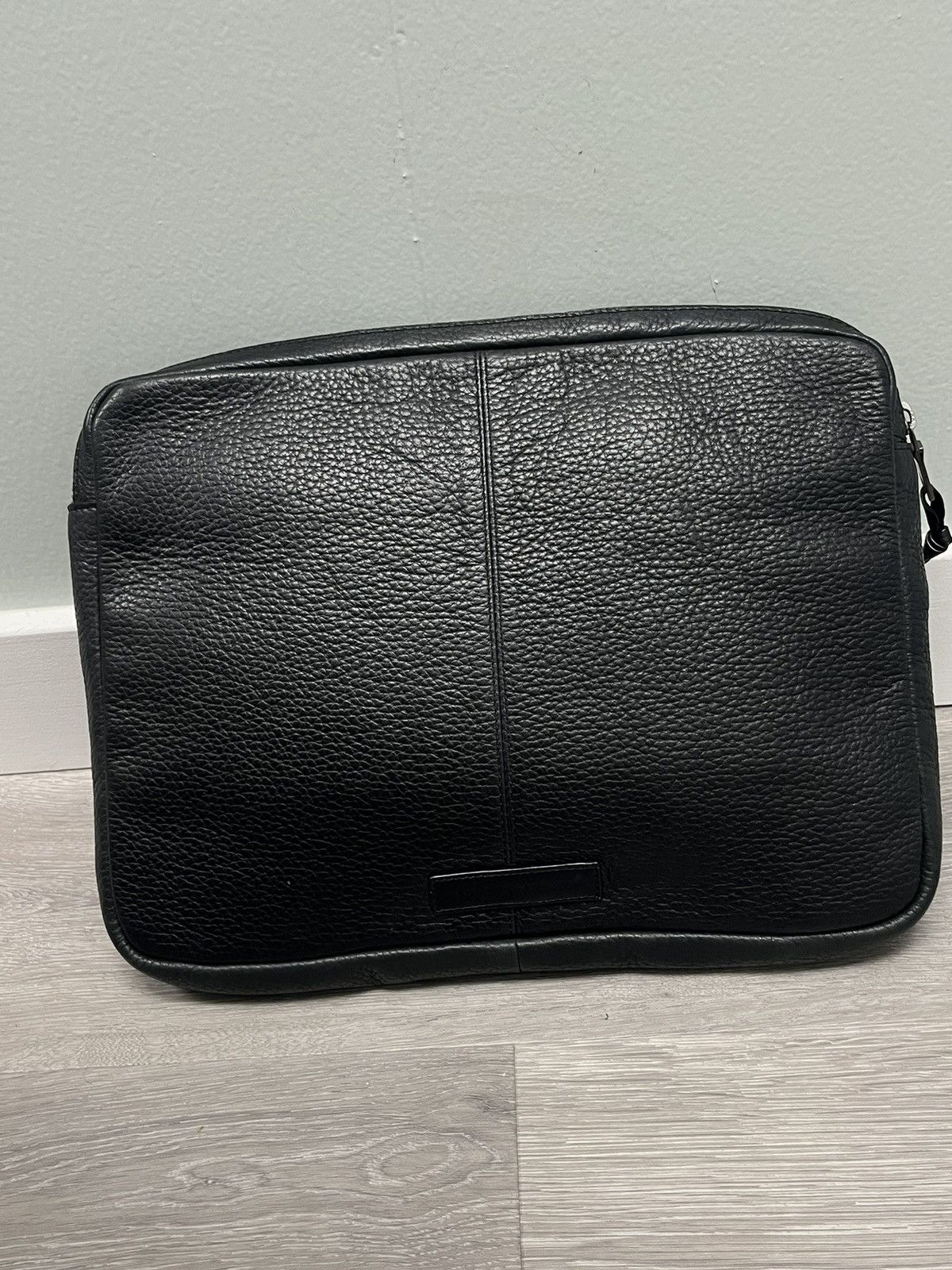 John Varvatos Leather Whipstitched Pouch Size ONE SIZE - 5 Thumbnail