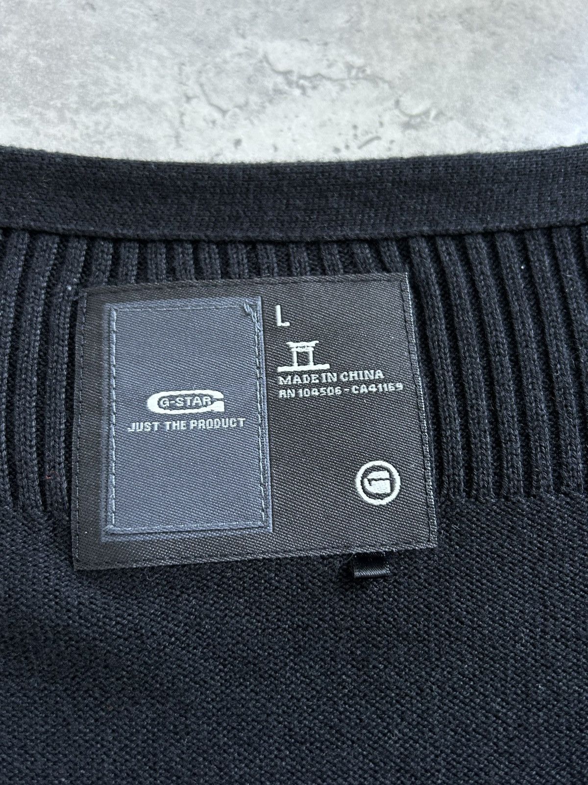 G-Star × Vintage G - Star RAW Knit Long Black Cardigan Jumper Size L / US 10 / IT 46 - 11 Thumbnail