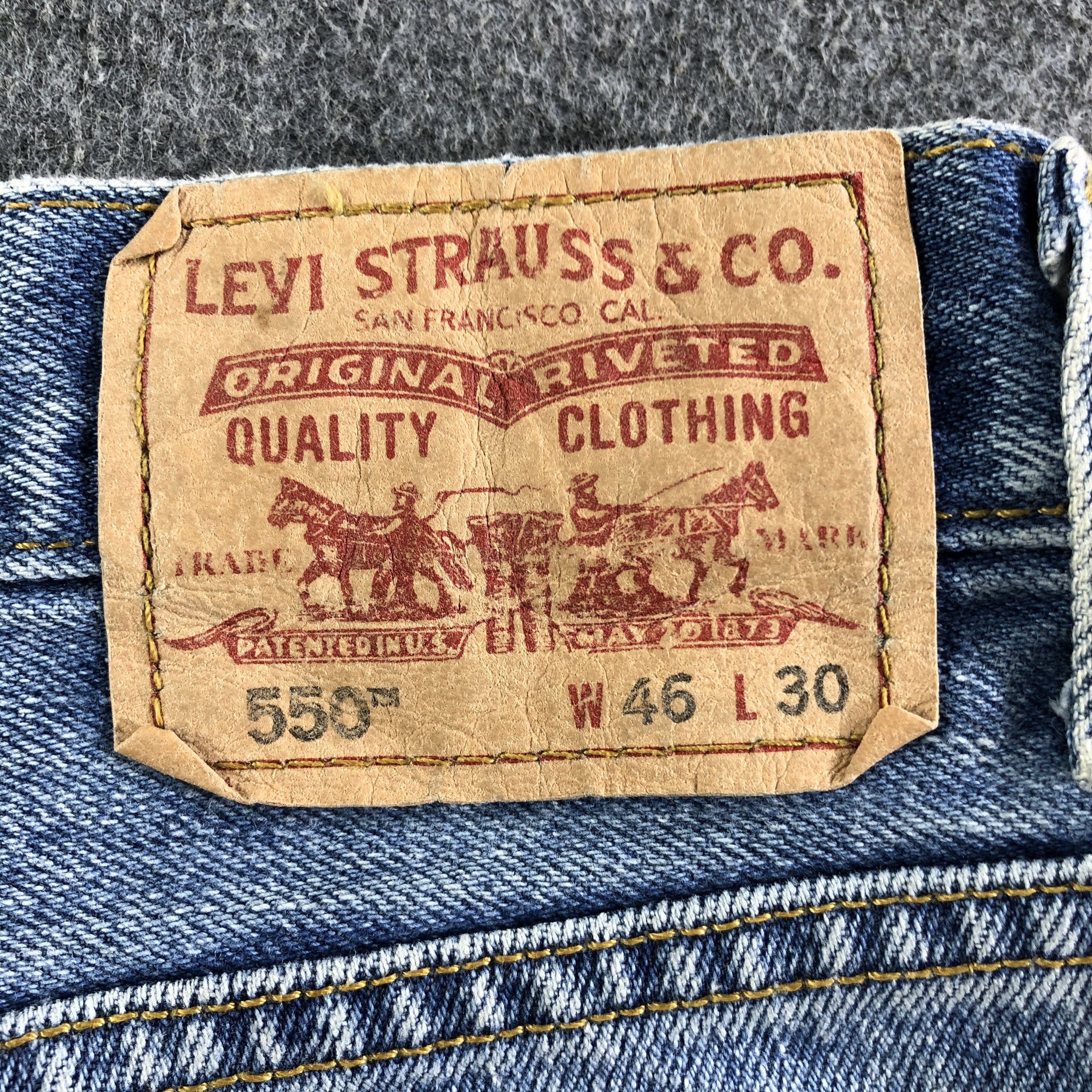 Levi's Vintage Blue Wash Levis 550 Jeans-J4152 Size US 44 / EU 60 - 5 Thumbnail