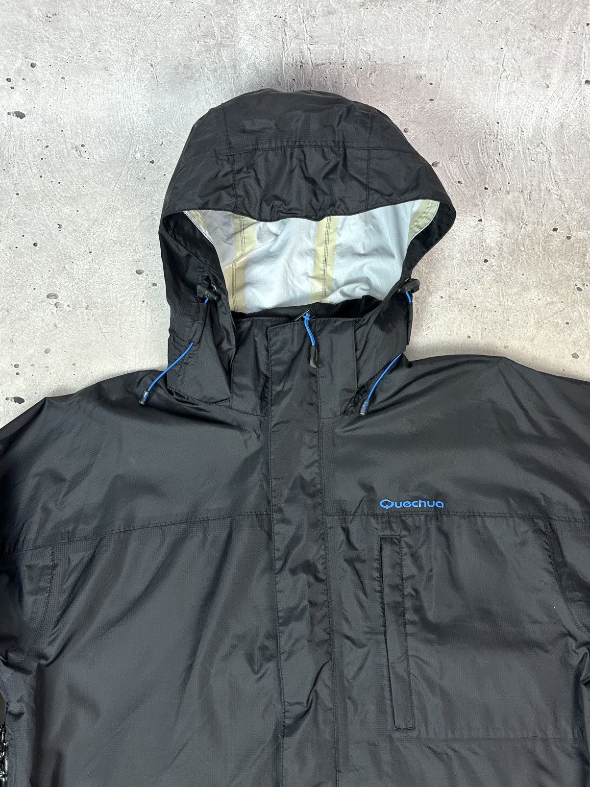 Other Quechua Balck Nylon Men’s Light Membrane Hooded Jacket Size US S / EU 44-46 / 1 - 6 Thumbnail