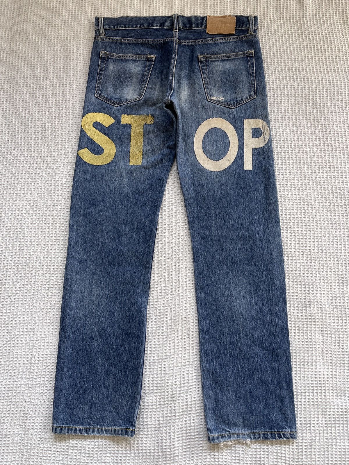 Japanese Brand Rare🔥Japanese Brand Suicide Distressed Denim Jeans Size US 35 - 1 Thumbnail
