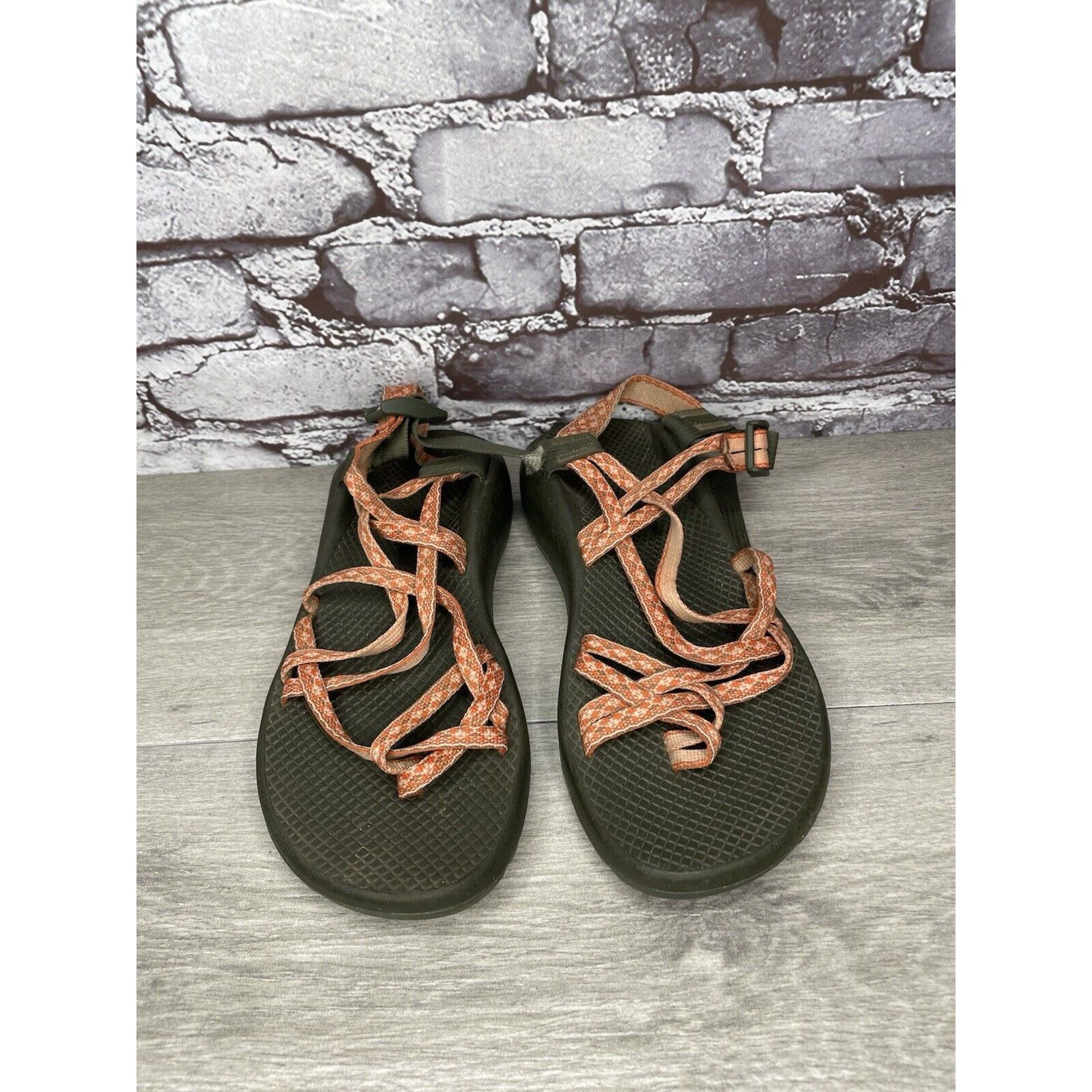 Chaco Chaco Orange Nylon Textile Hiking Toe Ankle Strap Sandals Wo Size US 11 / IT 41 - 11 Thumbnail