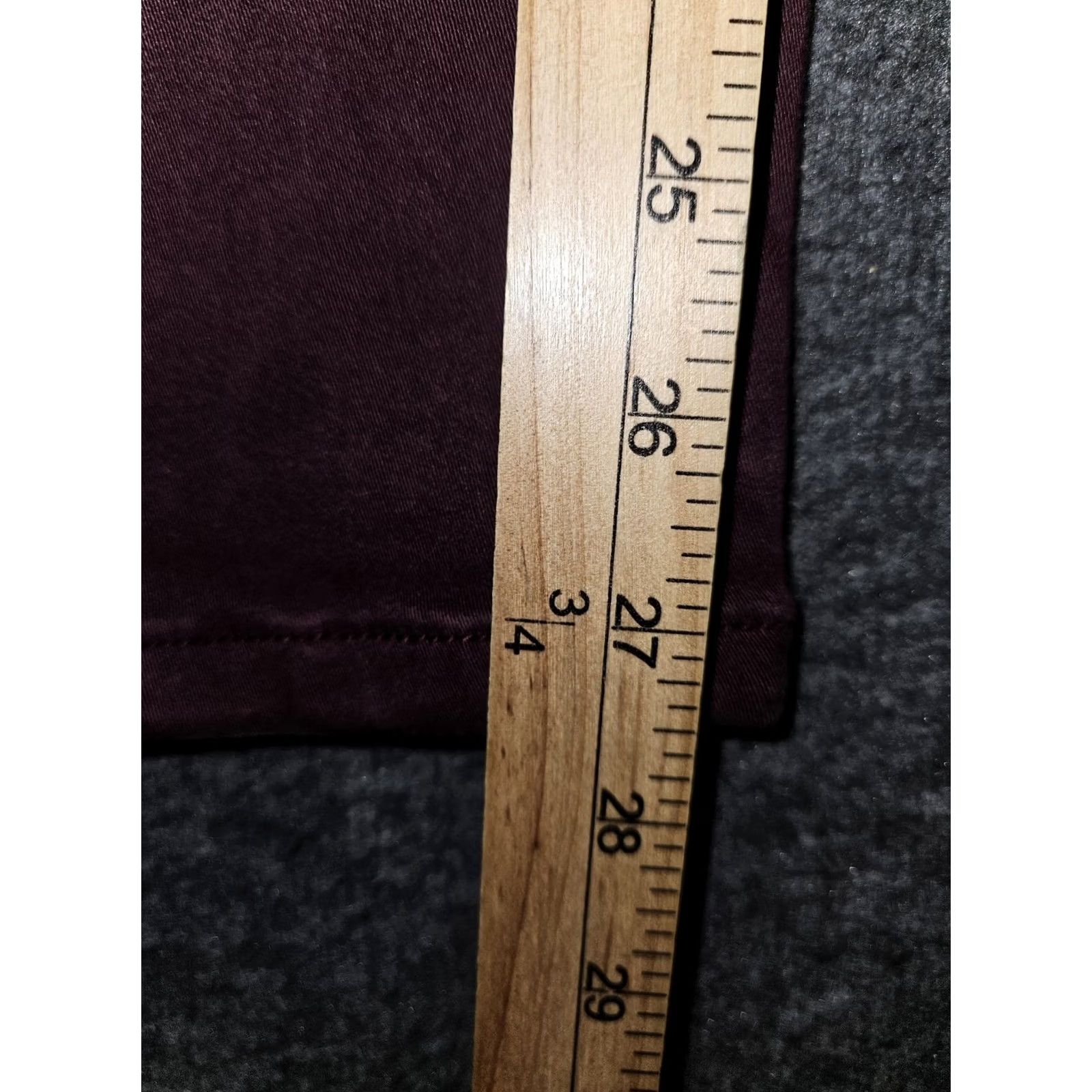 Vintage VINTAGE: No KanCan Jeans Womens 31 Burgundy Mid Rise Skinny Stretch Denim KCS9008BURG-SF Size 24" / US 00 / IT 34 - 6 Thumbnail