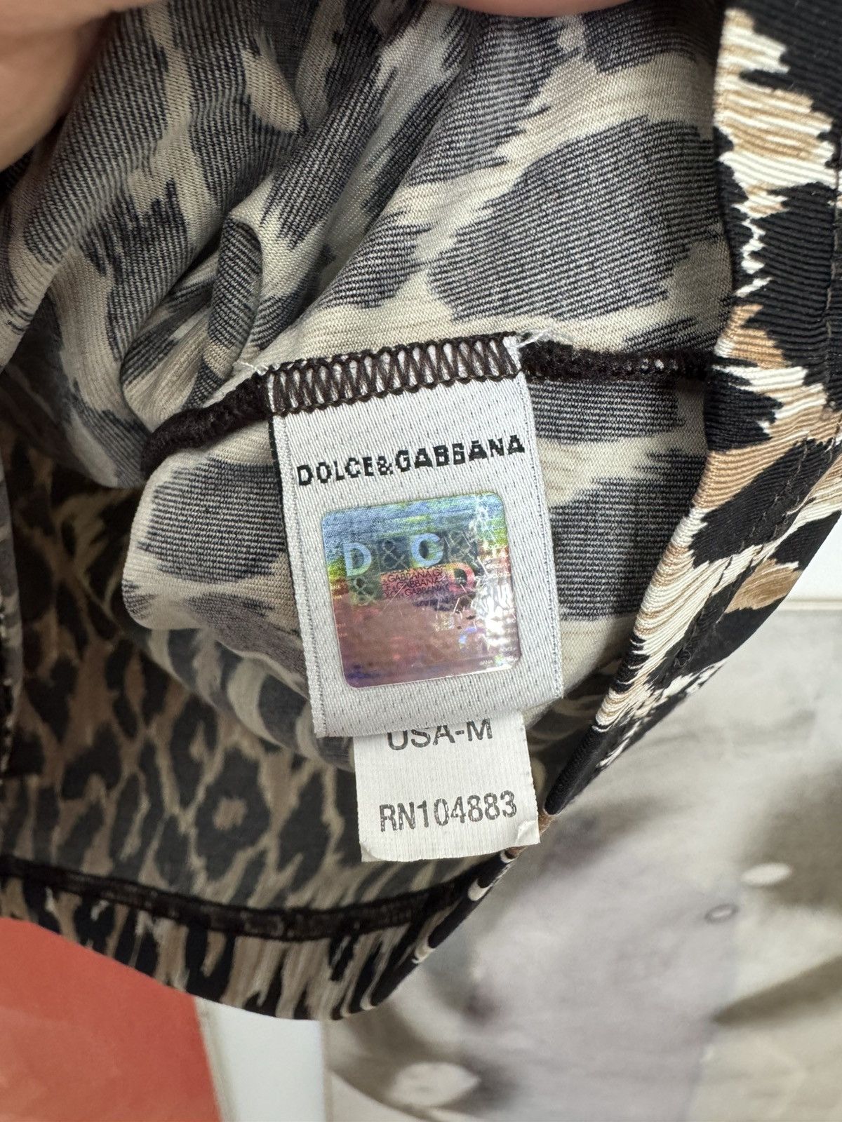 Dolce & Gabbana Vintage Y2k Rare DOLCE GABBANA Mesh Top Leopard UNDERWEAR Size M / US 6-8 / IT 42-44 - 5 Thumbnail