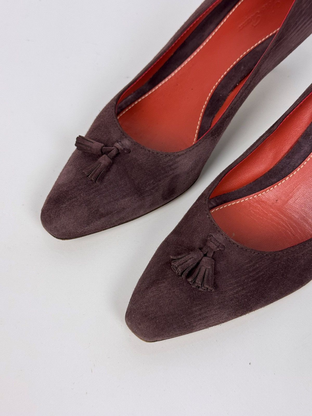 Loro Piana Loro Piana Escarpins Suede Purple Heels Size US 10 / IT 40 - 4 Thumbnail