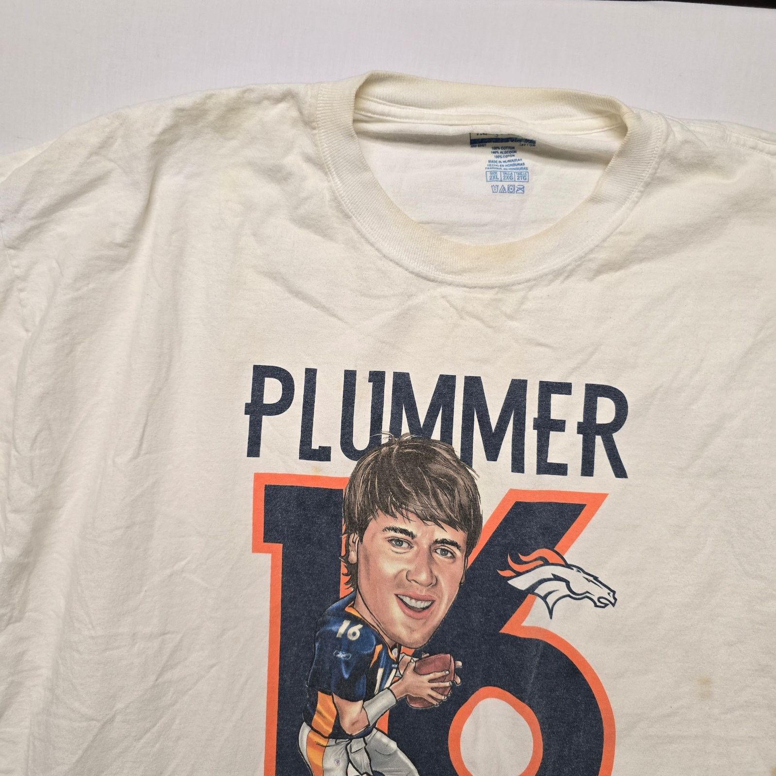 Reebok × Vintage Vintage Jake Plummer Denver Broncos White 2Xl NFL Tee 2005 Size US XXL / EU 58 / 5 - 4 Thumbnail