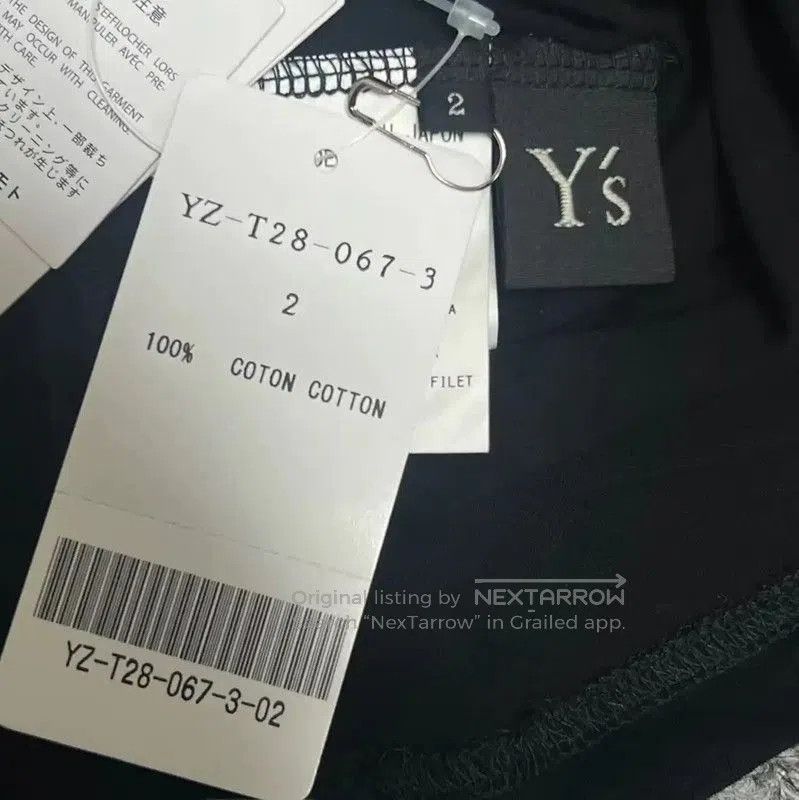Yohji Yamamoto Yohji Yamamoto Black Cotton Logo Dress . Size M / US 6-8 / IT 42-44 - 4 Thumbnail