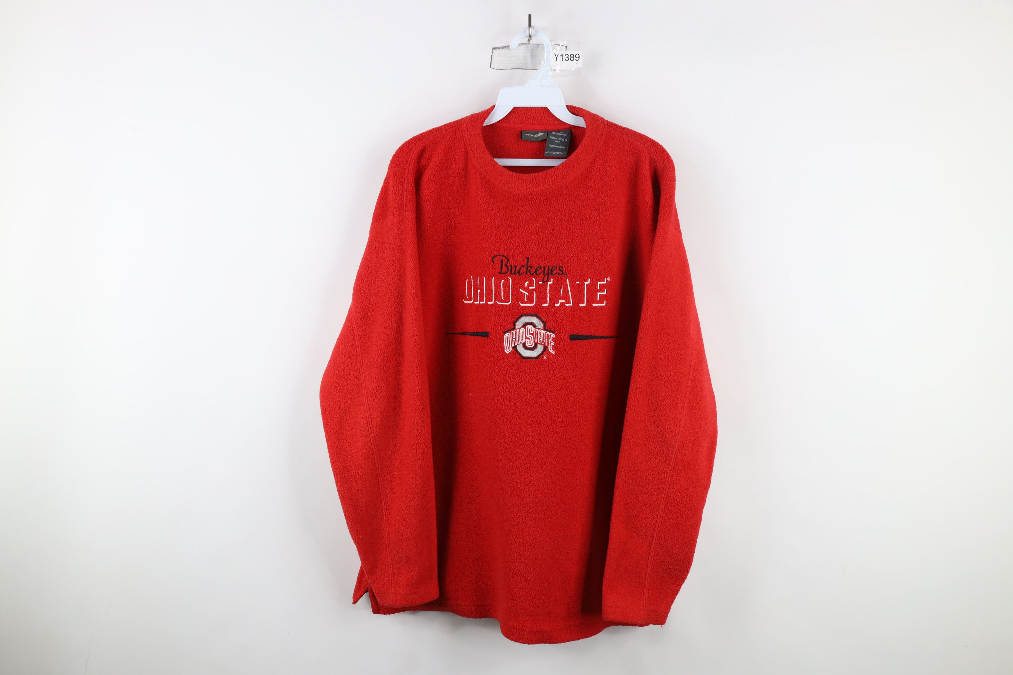 Vintage Vintage 90s Shadow Ohio State University Fleece Sweater Size US M / EU 48-50 / 2 - 1 Thumbnail