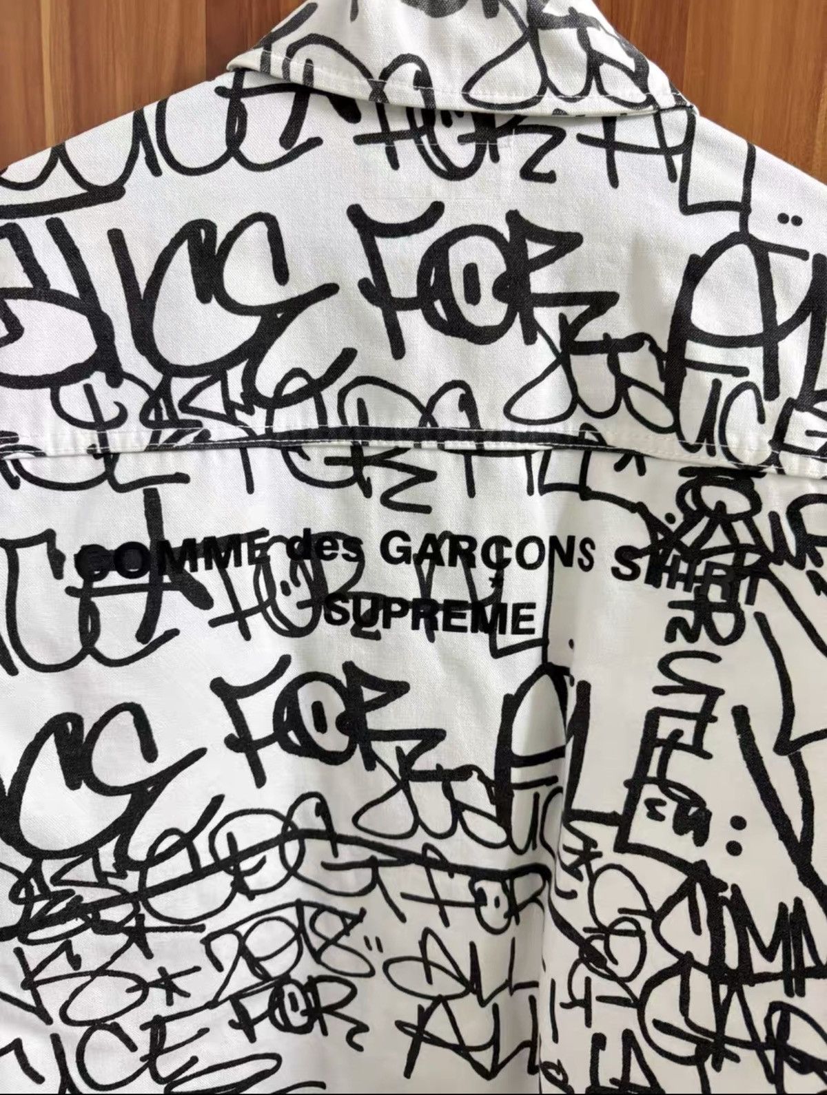 Supreme Supreme comme cdg shirt printed canvas chore coat jacket Size US L / EU 52-54 / 3 - 3 Thumbnail