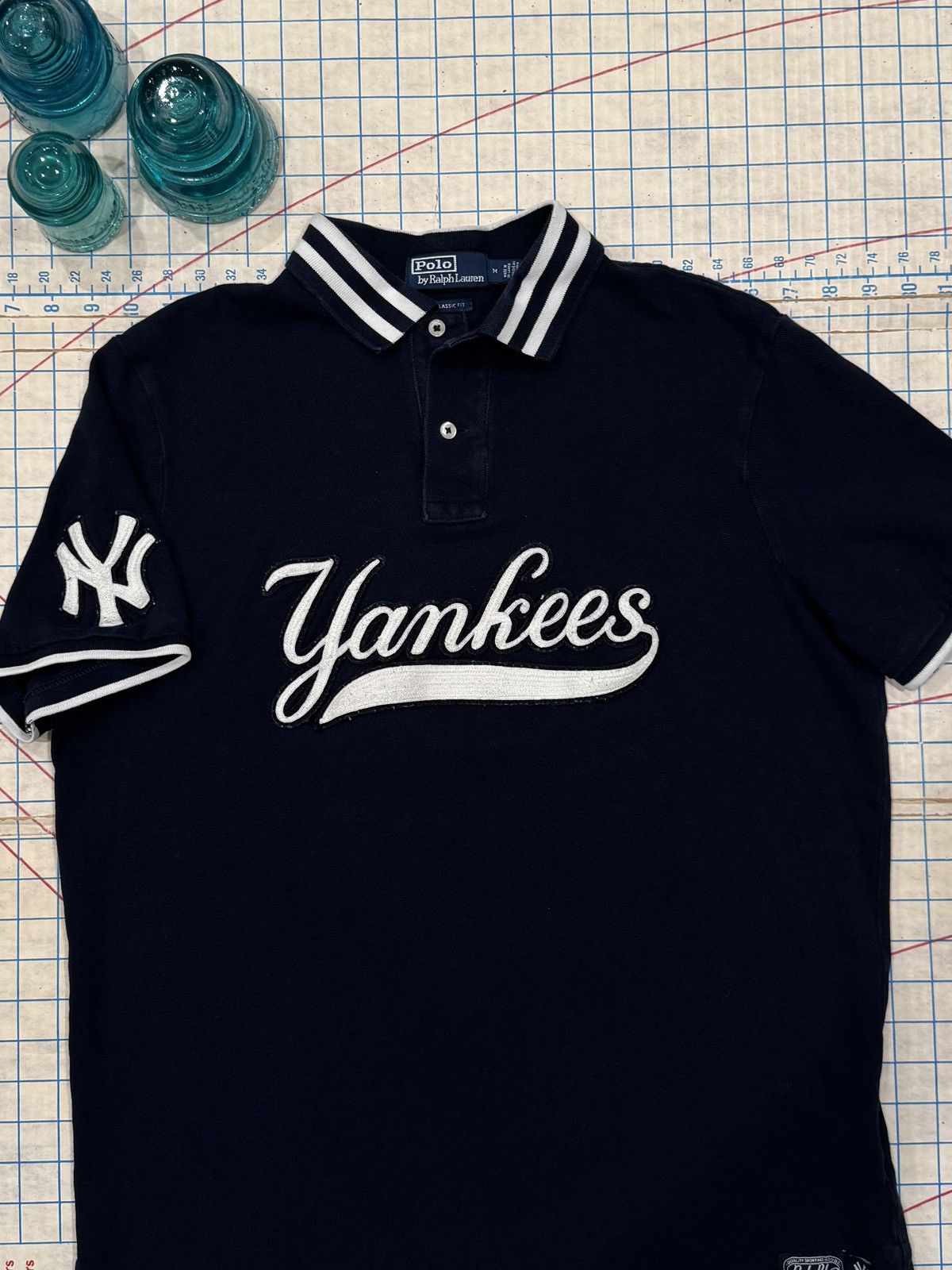 Polo Ralph Lauren Polo Ralph Lauren New York Yankees Polo Golf Shirt Size Med Size US M / EU 48-50 / 2 - 6 Thumbnail