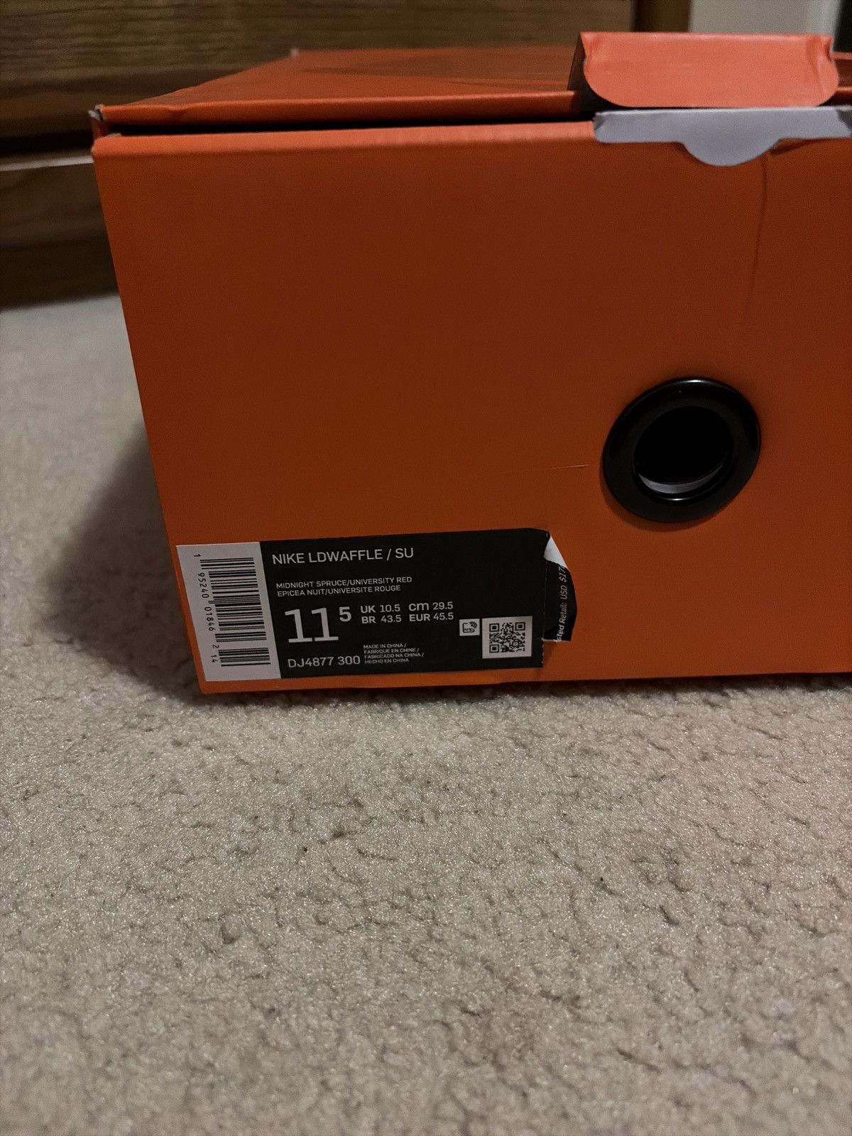 Nike NIKE LD WAFFLE Undercover Midnight Spruce University Red Size US 11.5 / EU 44-45 - 3 Thumbnail