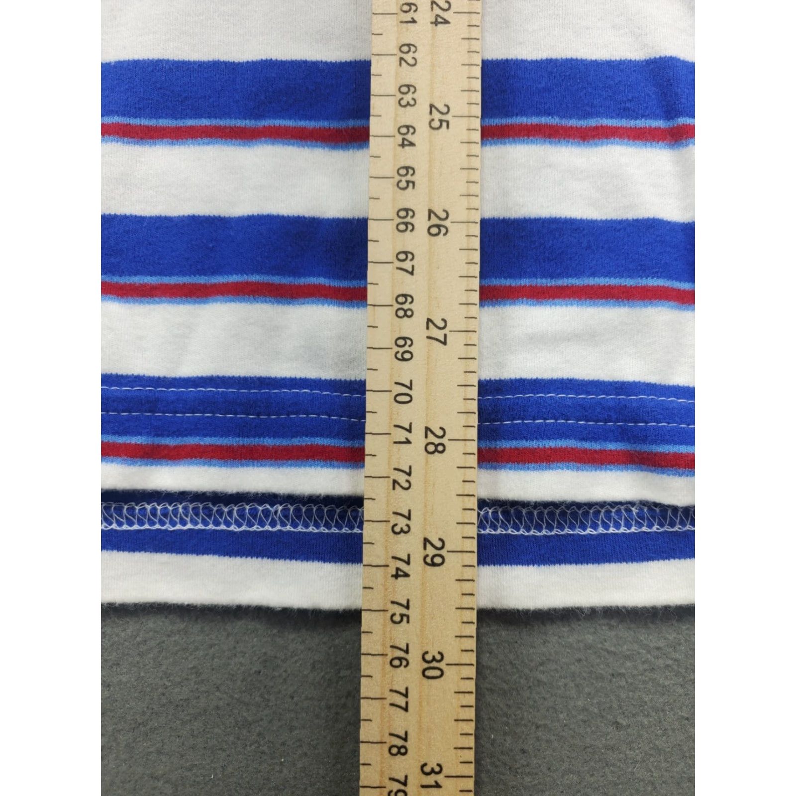 Chaps Chaps Polo Shirt Mens L Short Sleeve Striped Navy 100% Cotton Golf Rugby Shirt Polo Size US L / EU 52-54 / 3 - 7 Thumbnail