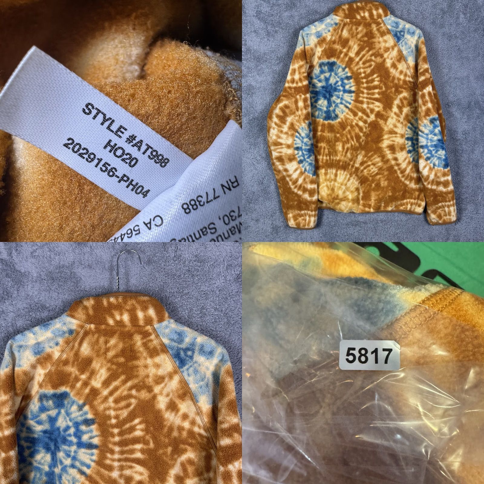 J.Crew J. Crew Sweater Mens L Nordic Tie Dye 1/4 Zip Deep Pile Fleece Pullover Jacket Size US L / EU 52-54 / 3 - 8 Thumbnail
