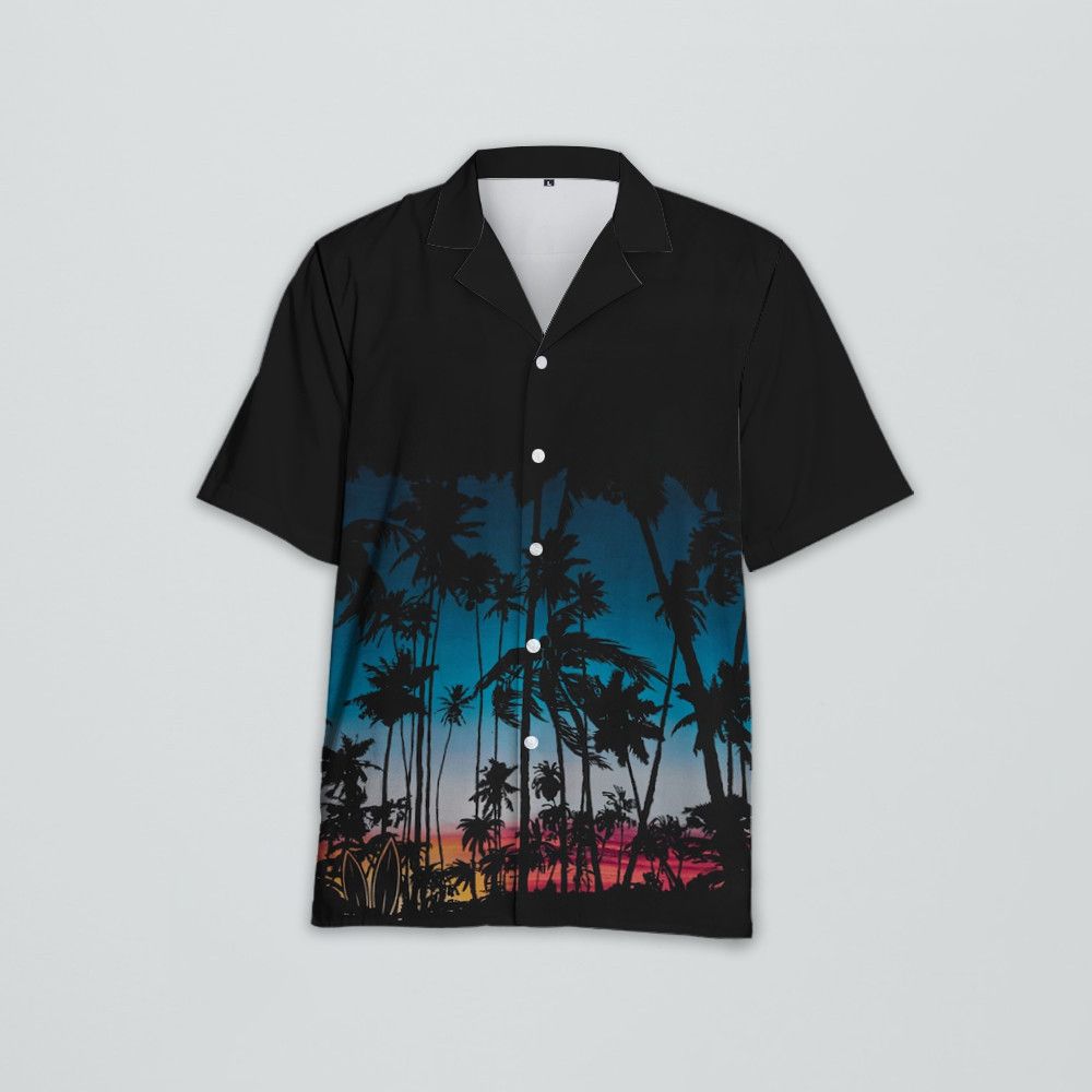 Designer Hawaiian Shirt in Printed Viscose Size US L / EU 52-54 / 3 - 1 Thumbnail