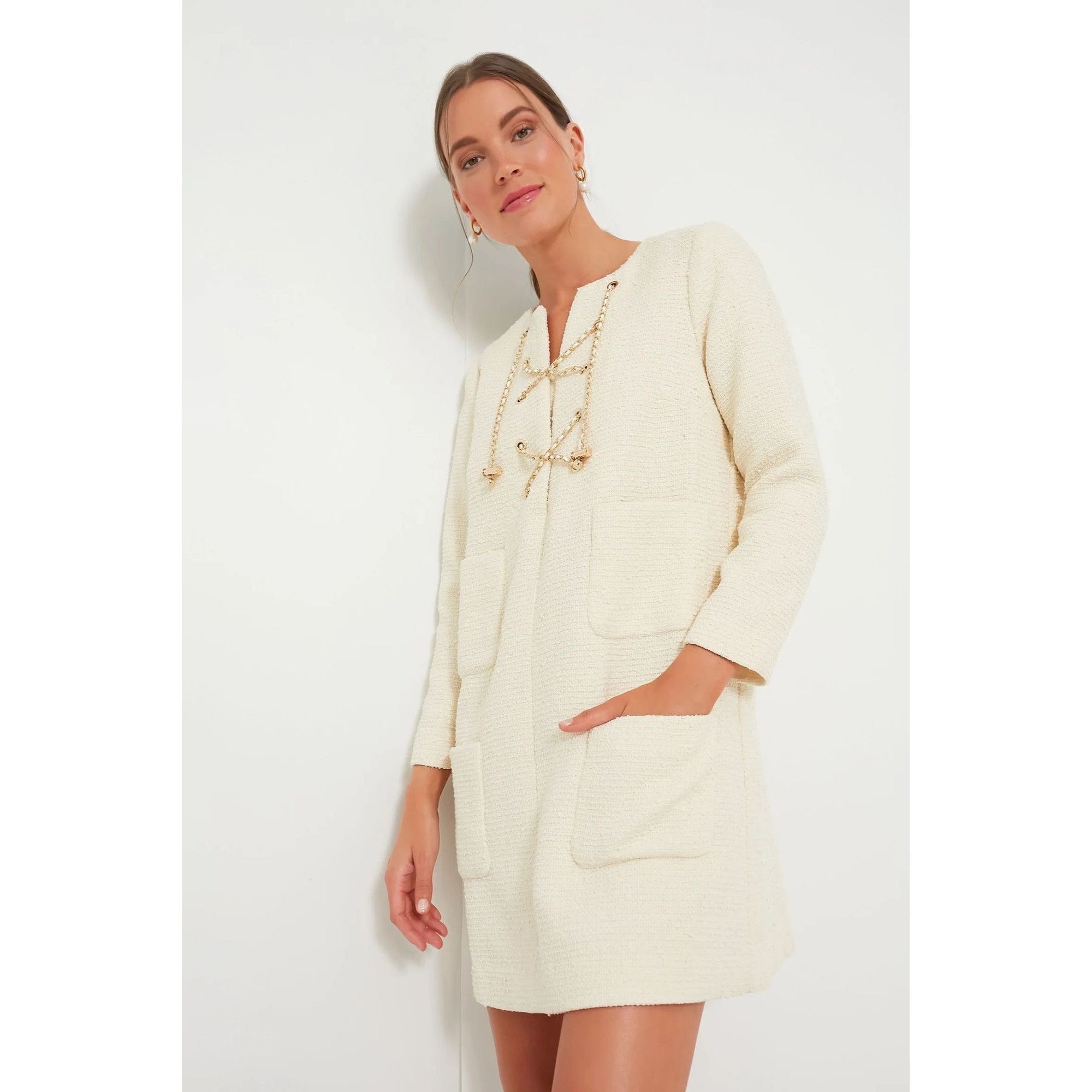 Other TUCKERNUCK Tweed Tide Kelly Dress XL Blanc Mini NWT Size XL / US 12-14 / IT 48-50 - 4 Thumbnail