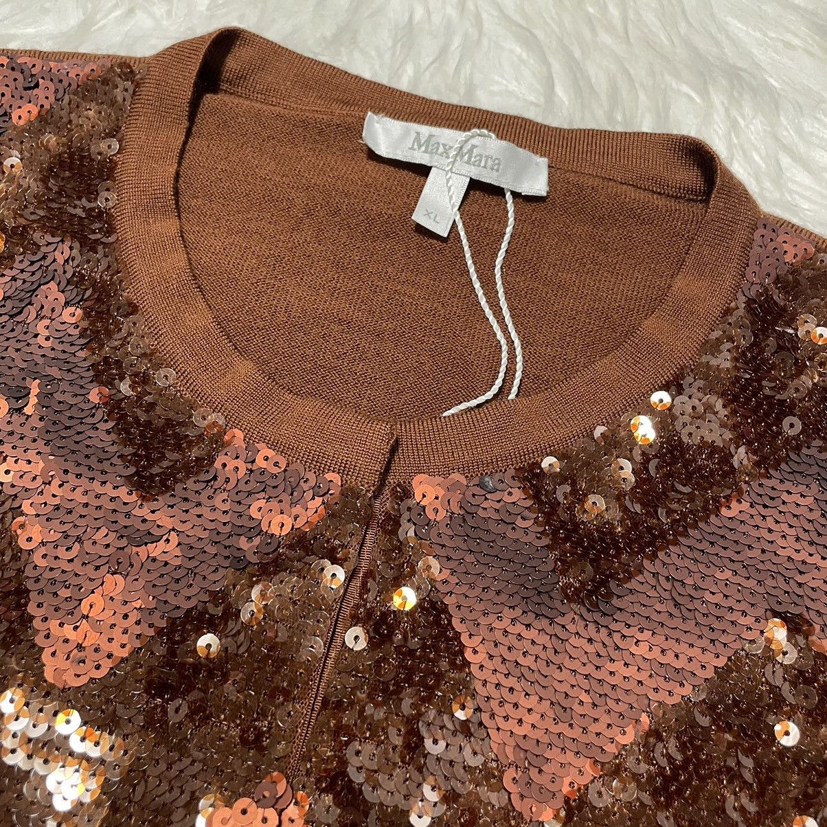 Max Mara Max Mara sequin decoration long sleeve knit cardigan XL Size XL / US 12-14 / IT 48-50 - 8 Thumbnail