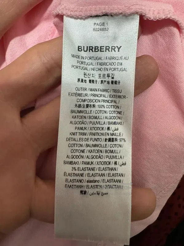 Burberry Burberry Pink Cotton Embroidered Logo T. Size US M / EU 48-50 / 2 - 4 Thumbnail