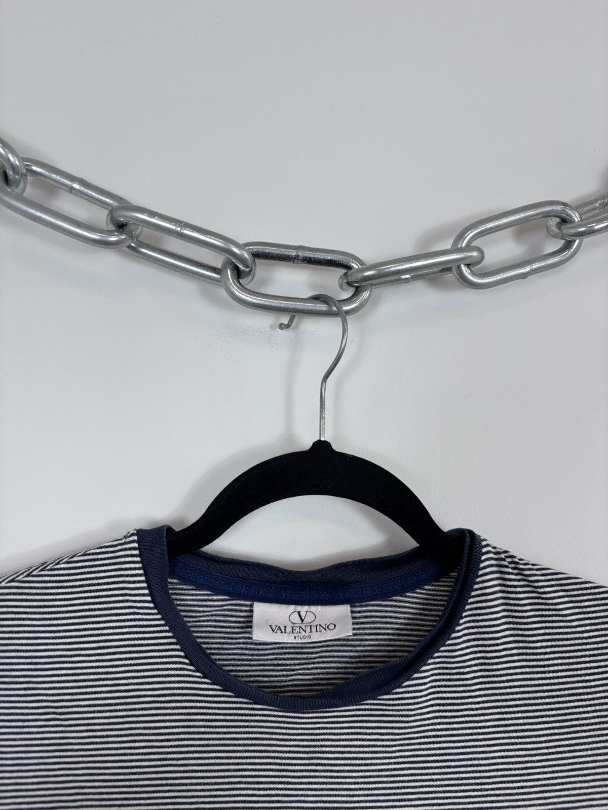 Valentino Vintage Valentino Studio Women’s Striped Long Sleeve T-Shirt Size M / US 6-8 / IT 42-44 - 8 Thumbnail