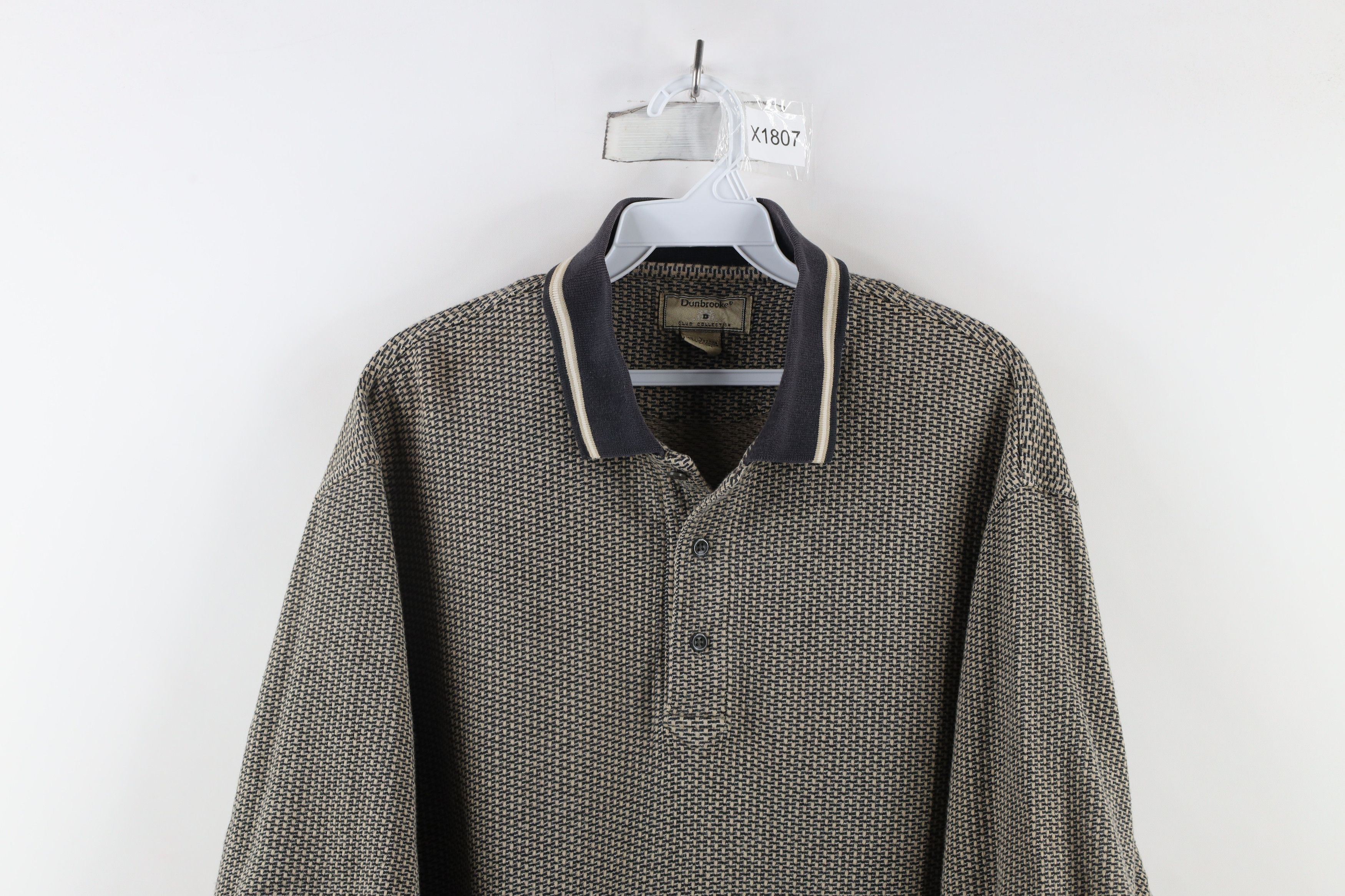 Vintage Vintage 90s Streetwear Geometric Collared Golf Polo Shirt Size US L / EU 52-54 / 3 - 2 Thumbnail