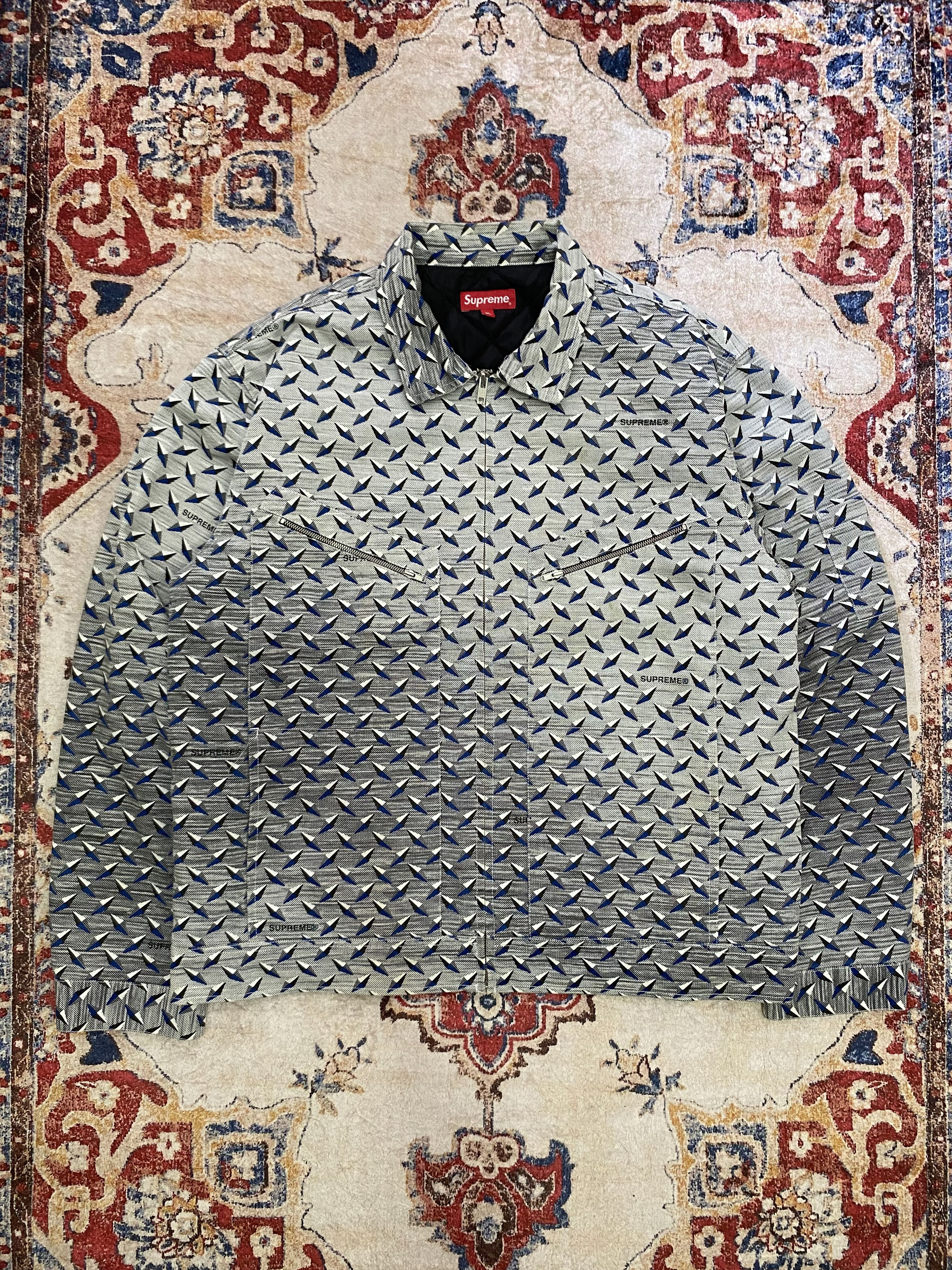 SS19 Supreme Diamond Plate Work Jacket
