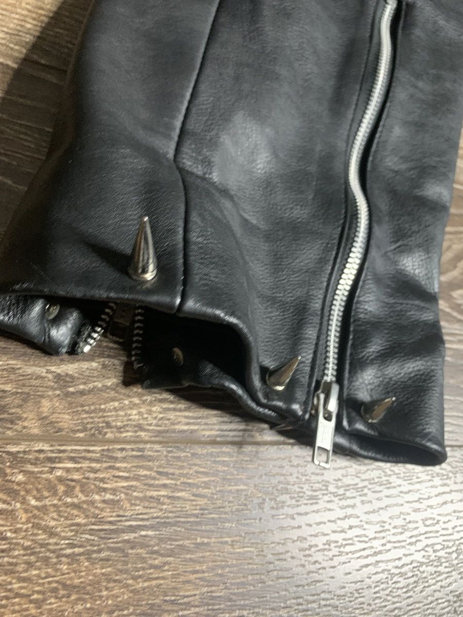 Designer Lucid Leather Biker Pants Size US 34 / EU 50 - 2 Thumbnail