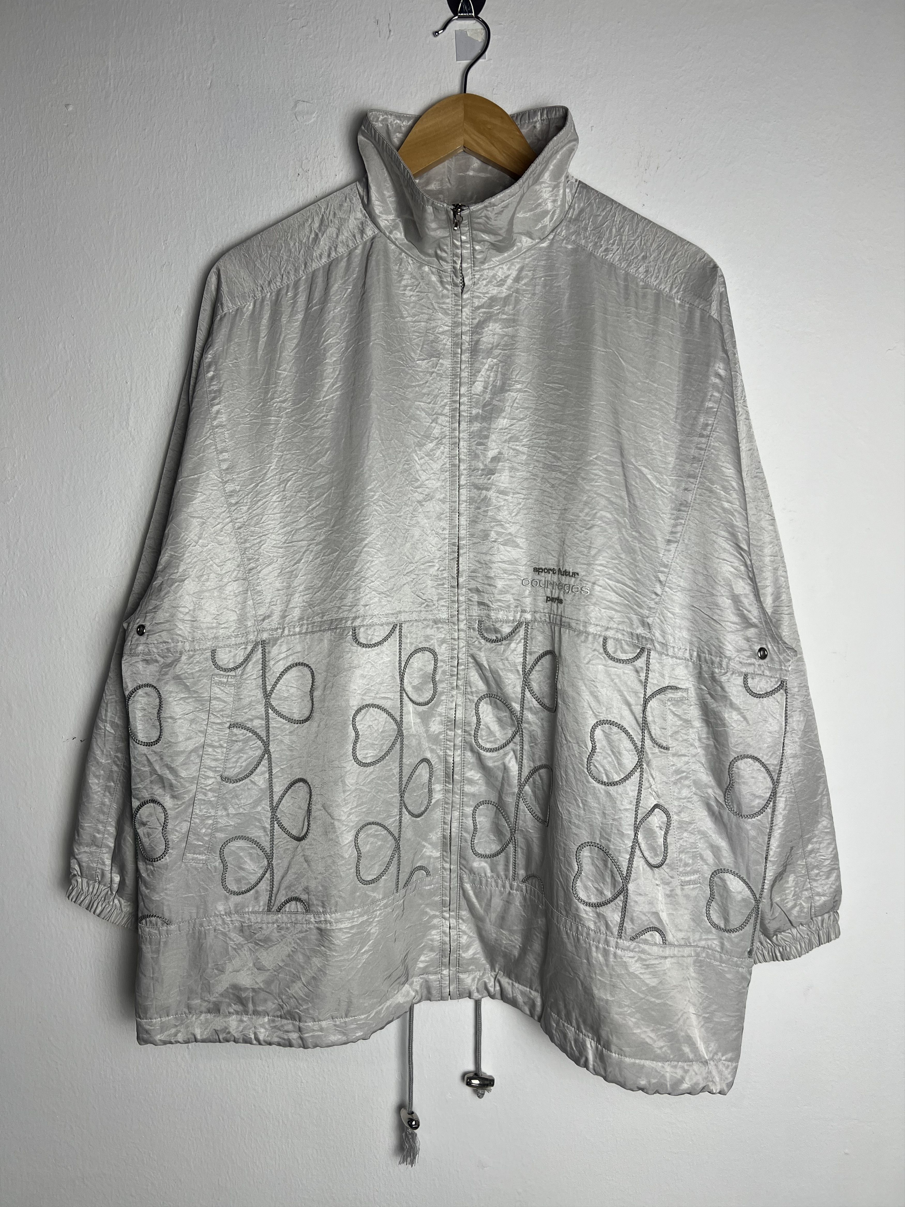 Courreges Vintage Courreges Paris Sport Future Silver Jacket Size US L / EU 52-54 / 3 - 1 Thumbnail