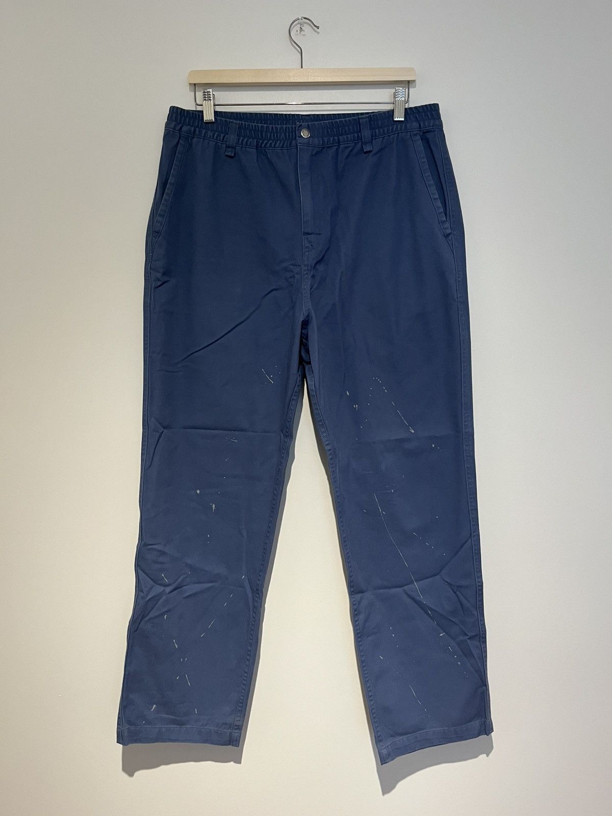 thisisneverthat Thisisneverthat Blue Splatter Paint Chino Pants Size US 36 / EU 52 - 1 Thumbnail