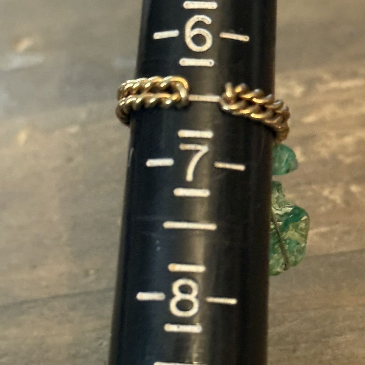 Vintage Vintage gold tone moss agate dangle cluster cuff ring Size ONE SIZE - 3 Thumbnail