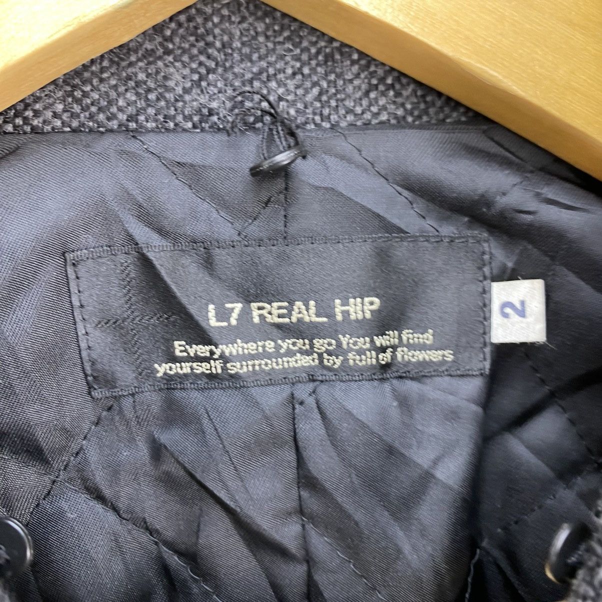 Japanese Brand 🫶 vintage L7 Real Hip Wool motorcycle asymmetrical Size US M / EU 48-50 / 2 - 4 Thumbnail