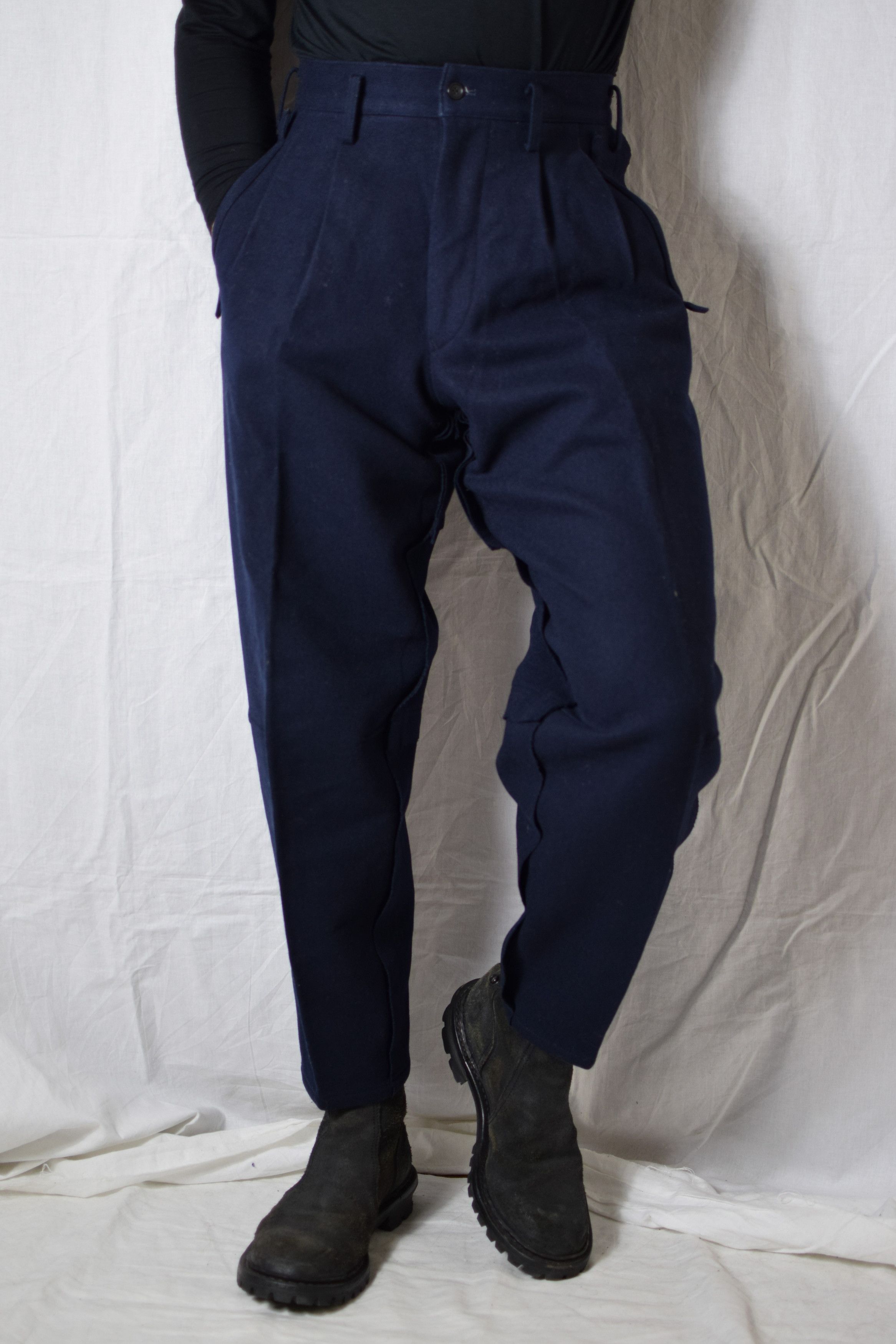 Yohji Yamamoto YYPH AW93 Wool-Linen Pants - HP-P54-111 Size US 30 / EU 46 - 1 Thumbnail