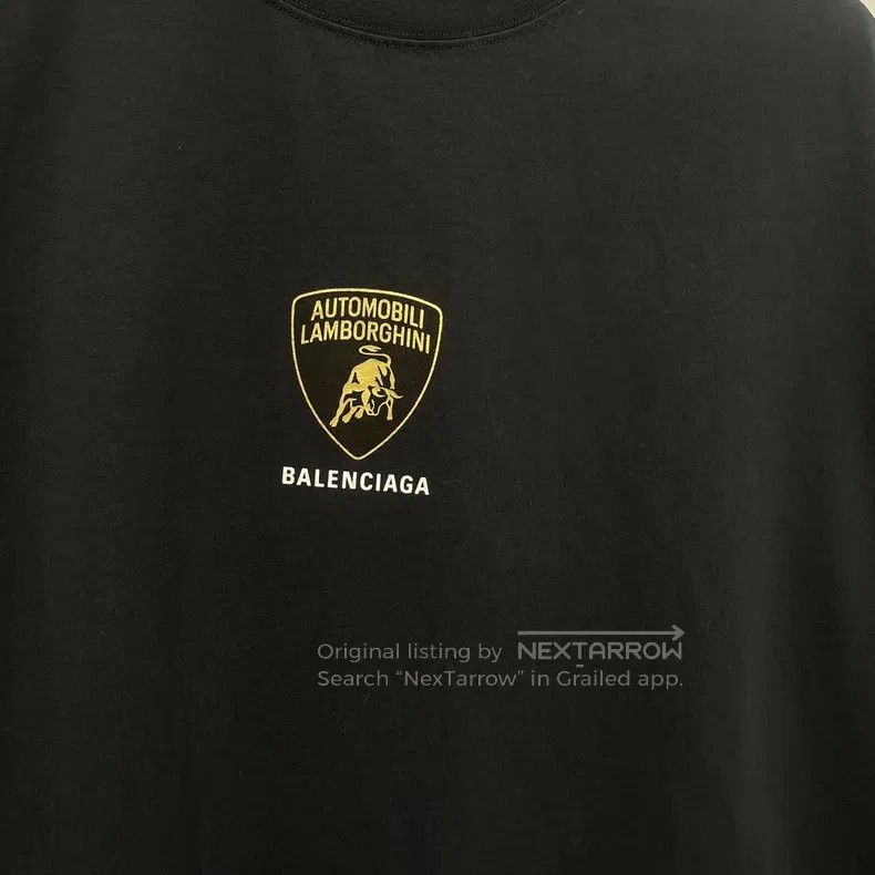Balenciaga Balenciaga Car logo printed round neck short-sleeved Size US L / EU 52-54 / 3 - 3 Thumbnail