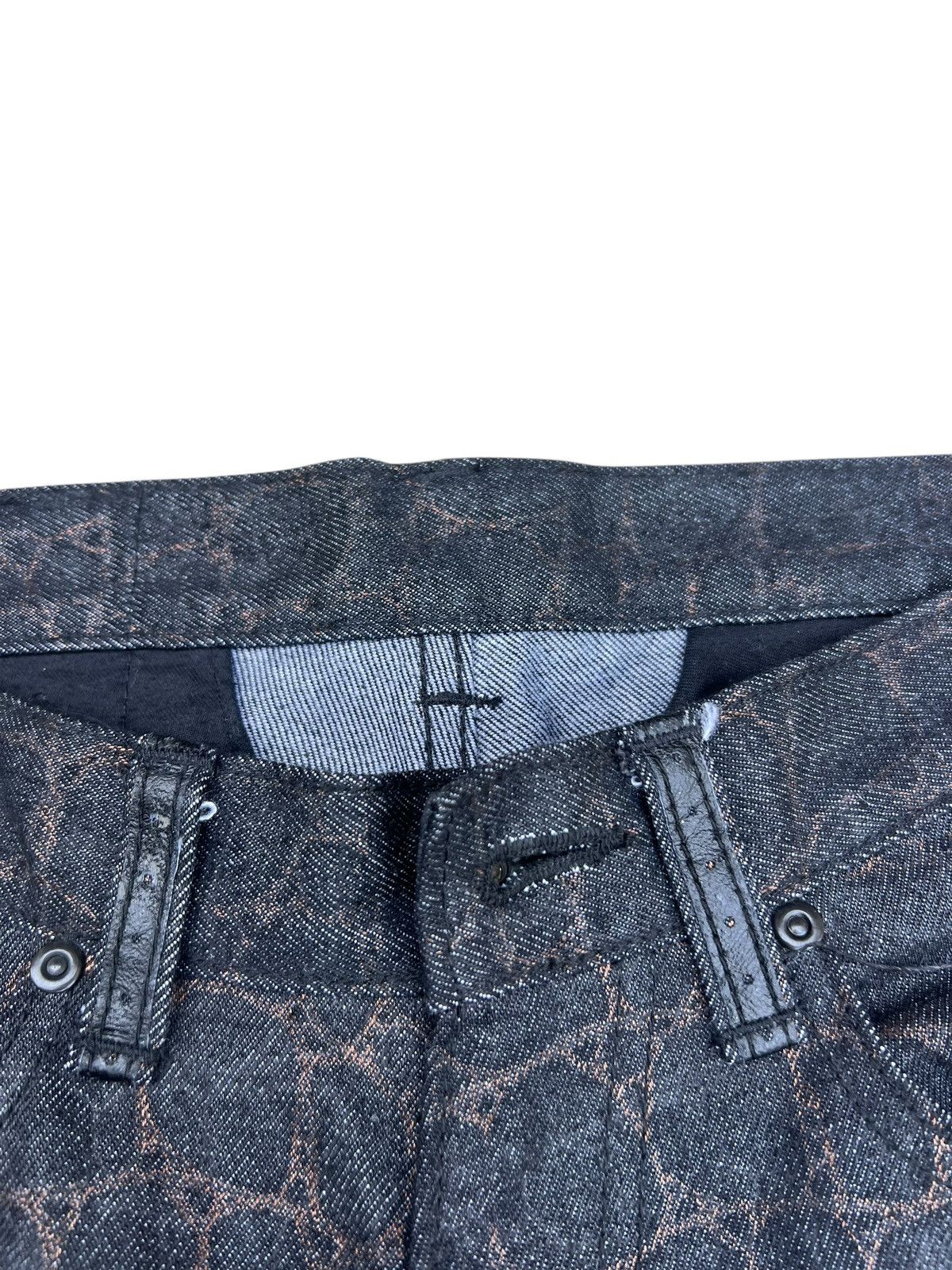 Vintage Super Flare D.K.F. Made in Japan Printed Denim Jeans Size US 30 / EU 46 - 8 Thumbnail