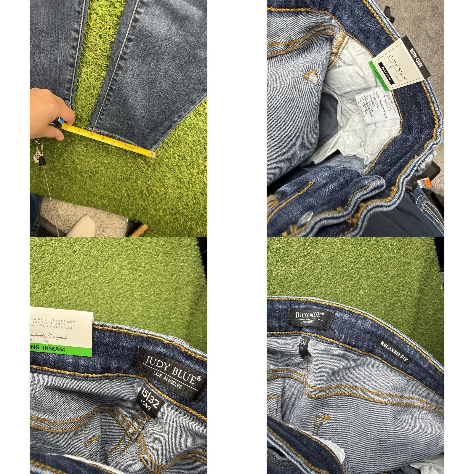Denime Judy Blue Jeans Womens Jeans 15/32 Relaxed Fit Mid Rise Dark Wash Denim NWT Blue 5-Pocket Mens? Size 24" / US 00 / IT 34 - 8 Thumbnail