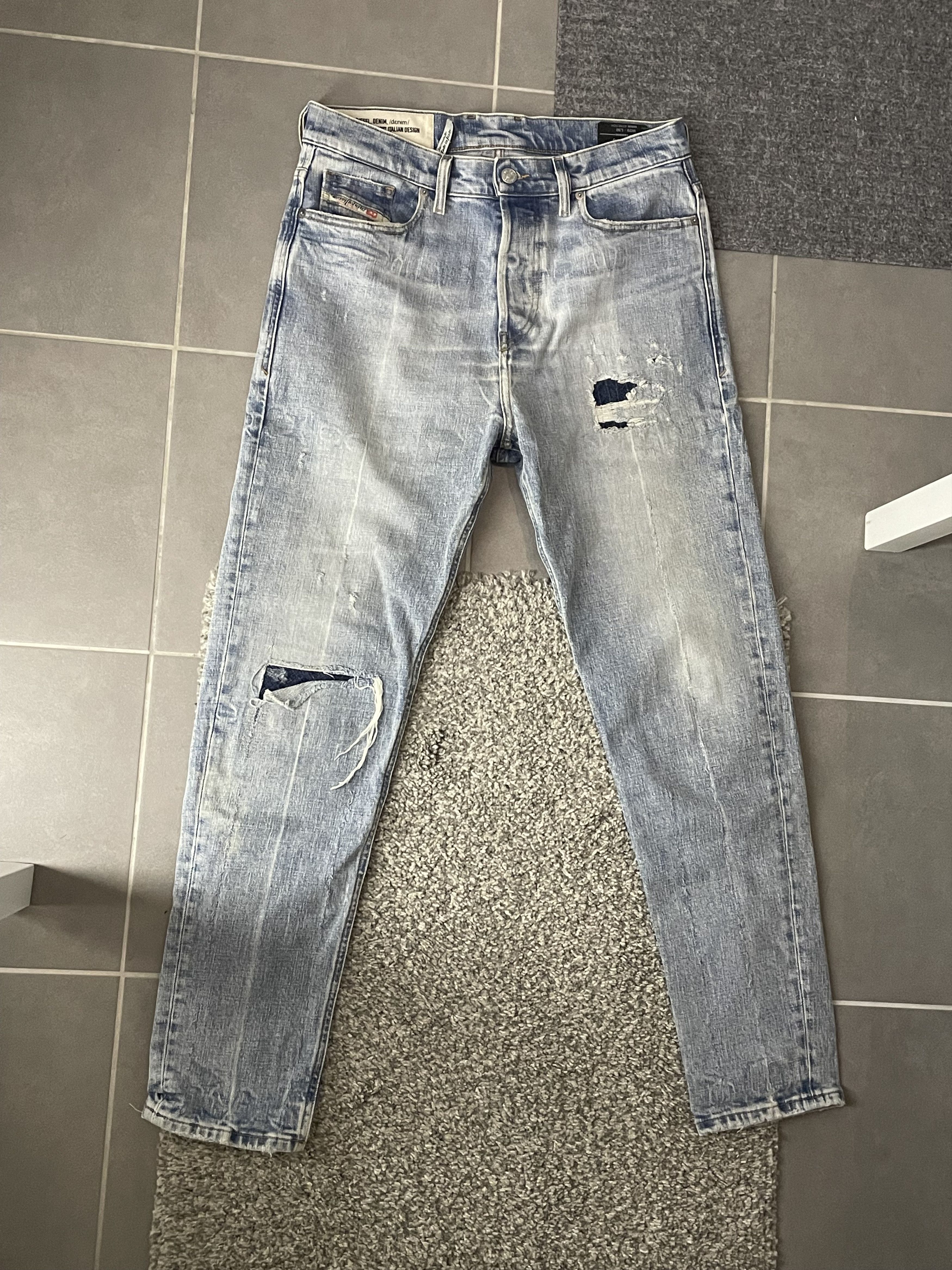 Diesel Diesel D-VIDER distressed denim Size US 29 - 1 Thumbnail