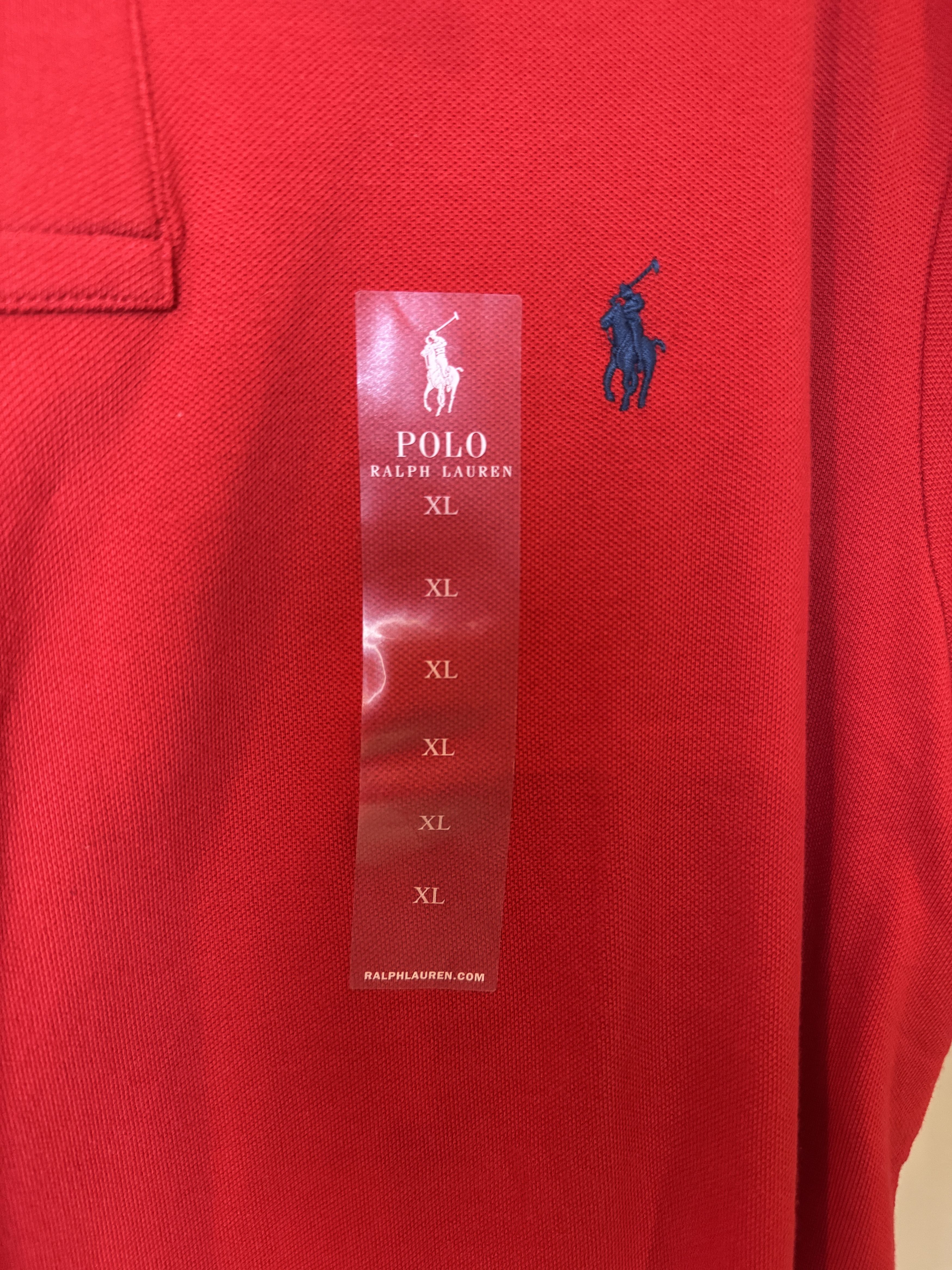 Polo Ralph Lauren Polo Ralph Lauren Classic Fit Mesh Polo Shirt Red Size US XL / EU 56 / 4 - 2 Thumbnail