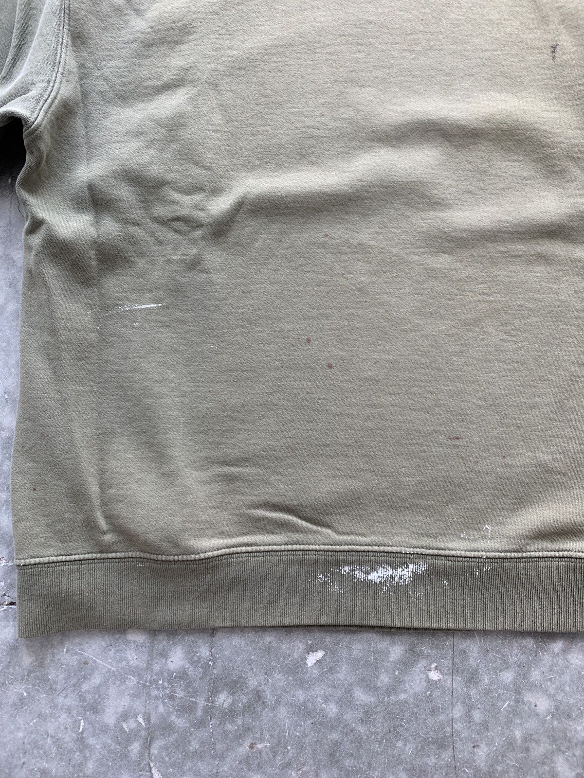 Lands' End × Vintage Crazy Vintage 90s Faded Olive Painter Sweatshirt Boxy Fit Size US XL / EU 56 / 4 - 4 Thumbnail
