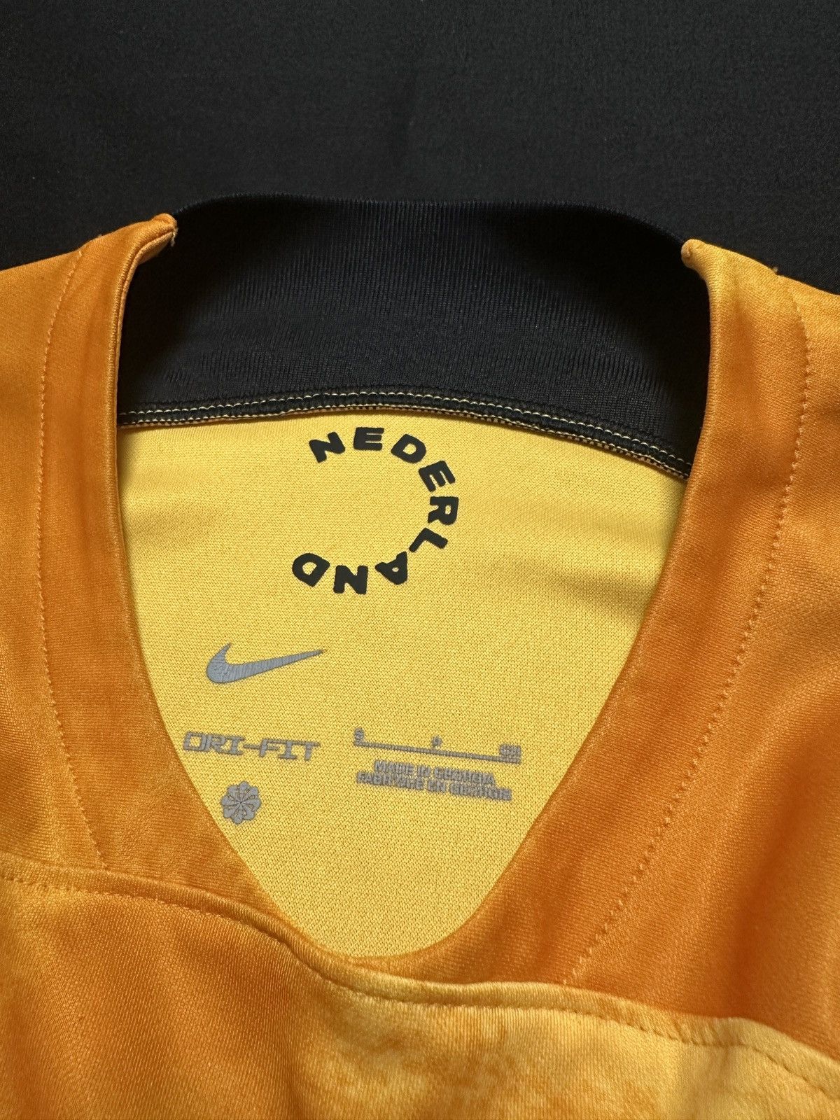 Nike NIKE MEN'S NETHERLANDS 2022/23 HOME JERSEY ORANGE/BLACK Size US S / EU 44-46 / 1 - 3 Thumbnail