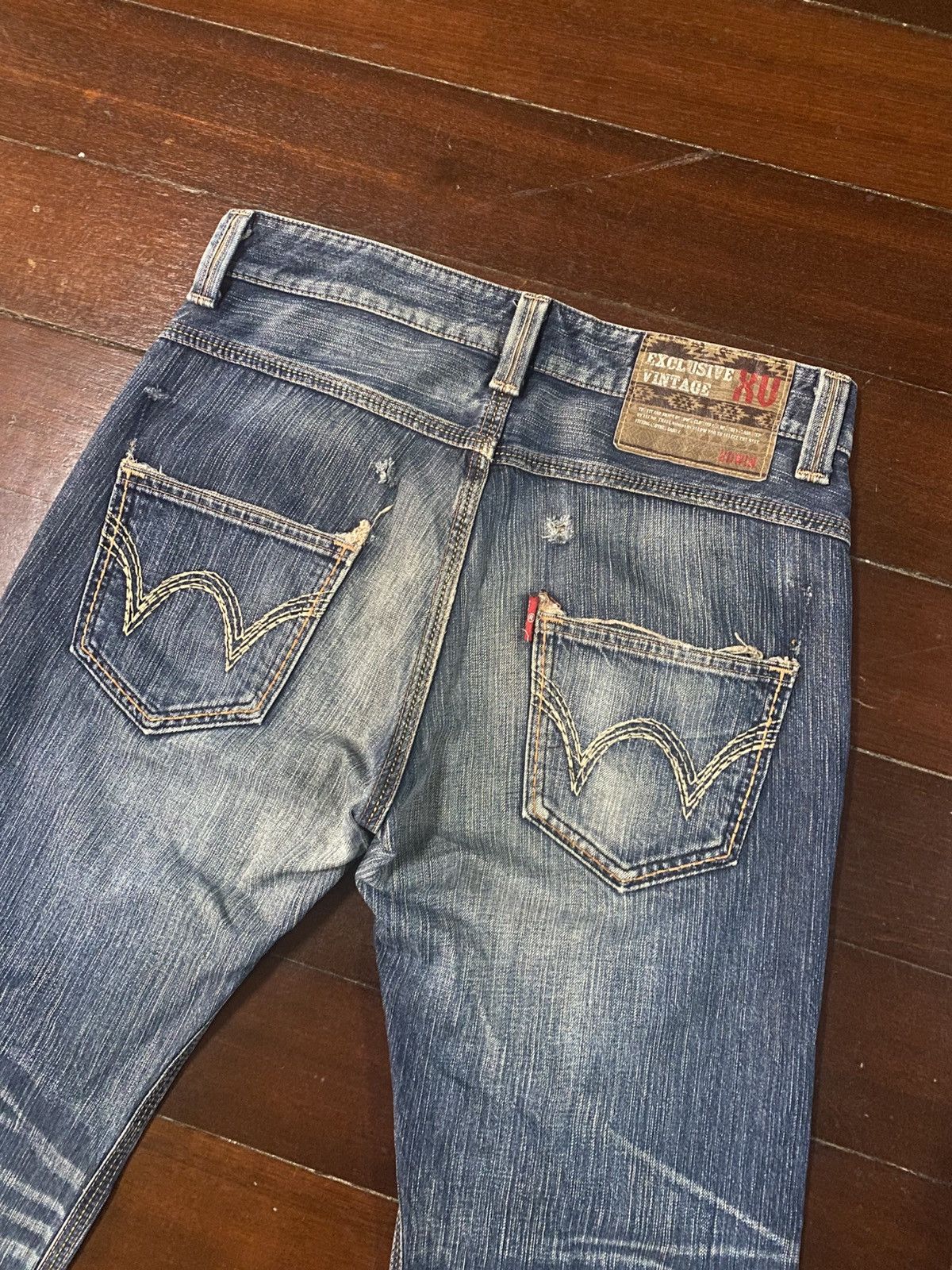 Edwin 💥BAGGY💥EDWIN EXCLUSIVE VINTAGE XV JEANS VERY RARE flare mud Size US 36 / EU 52 - 11 Thumbnail